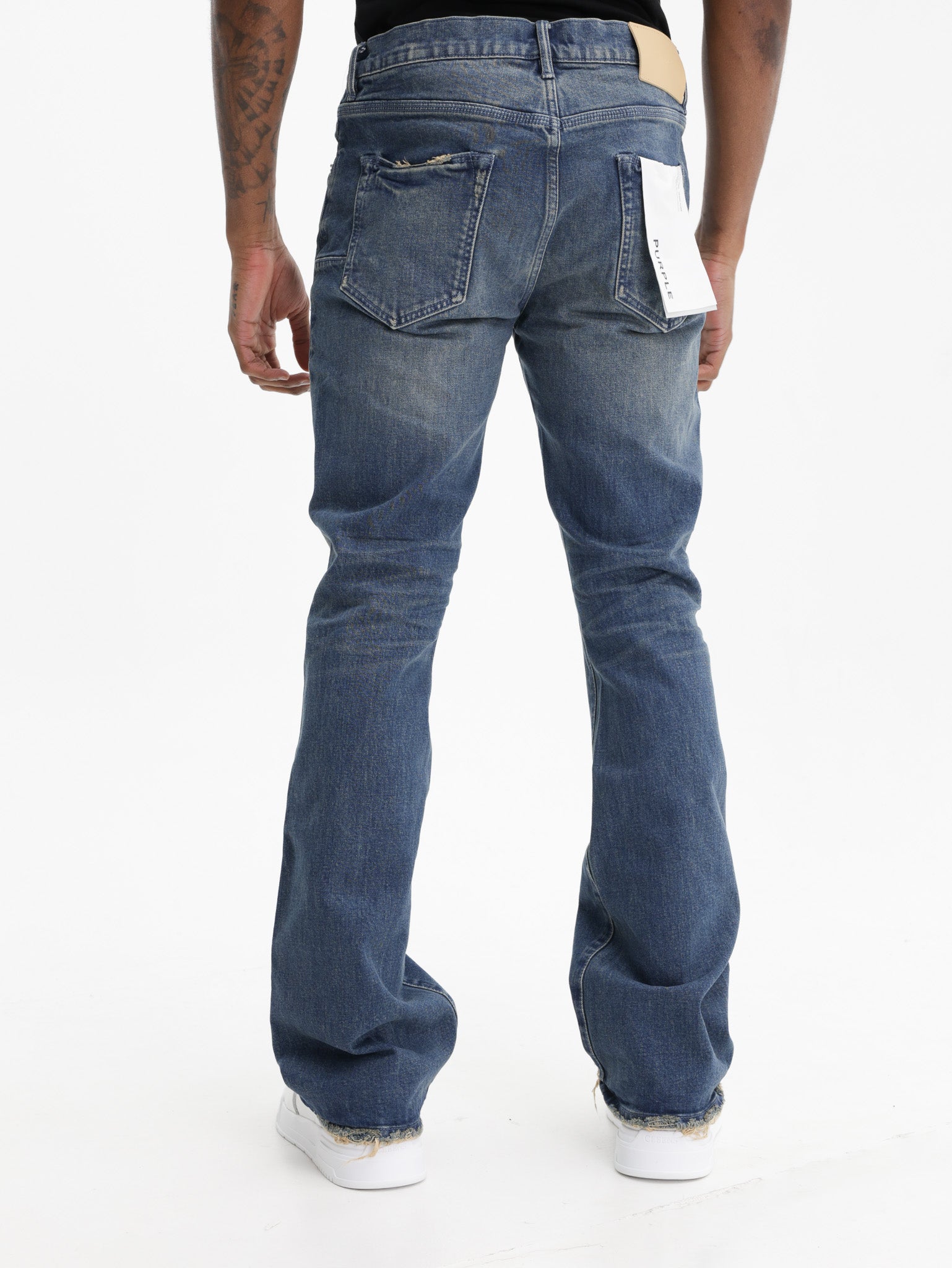 Purple Jeans Alloy Distreed Flare Indigo