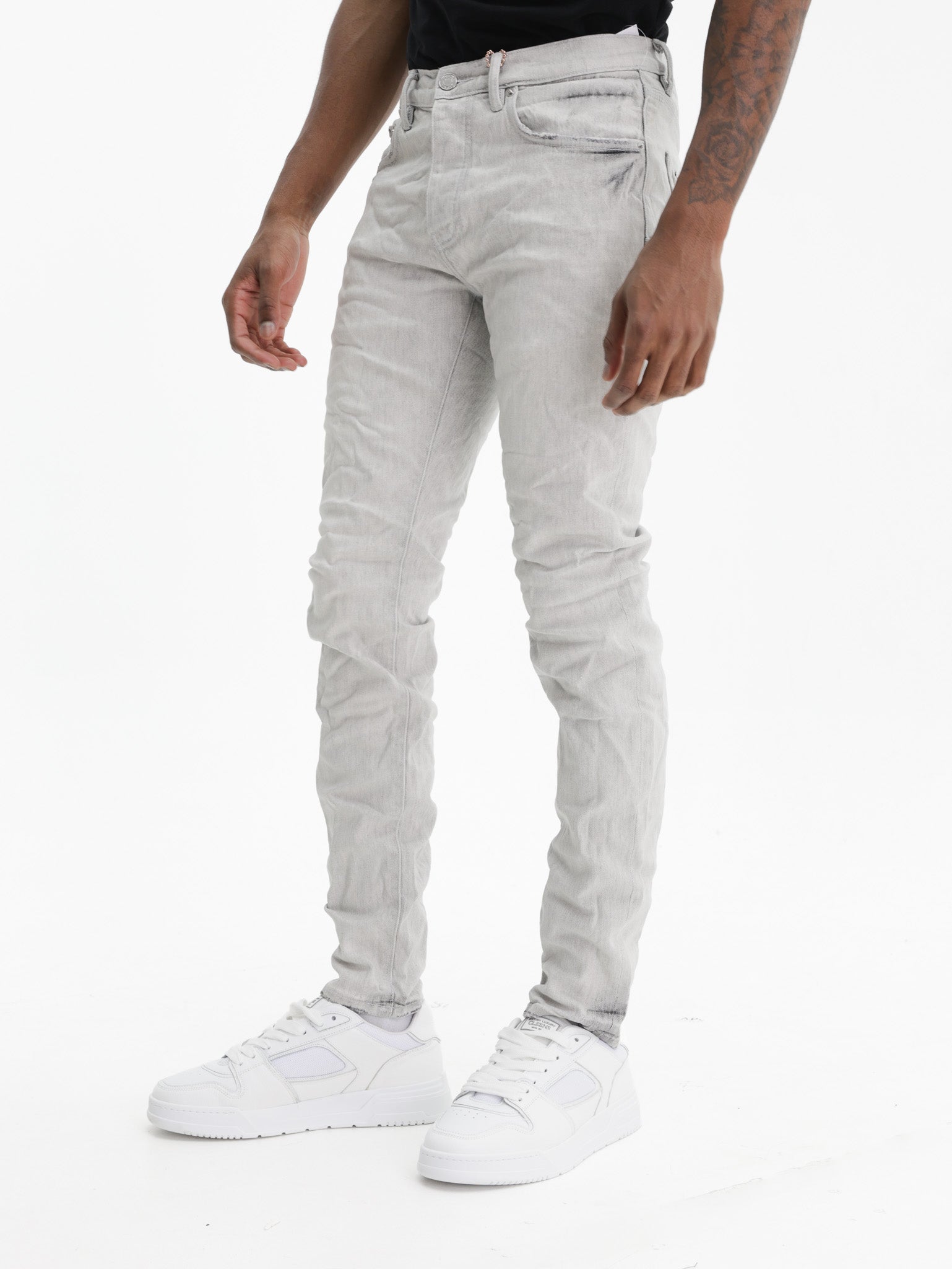 Purple Jeans Skinny Coated Grey