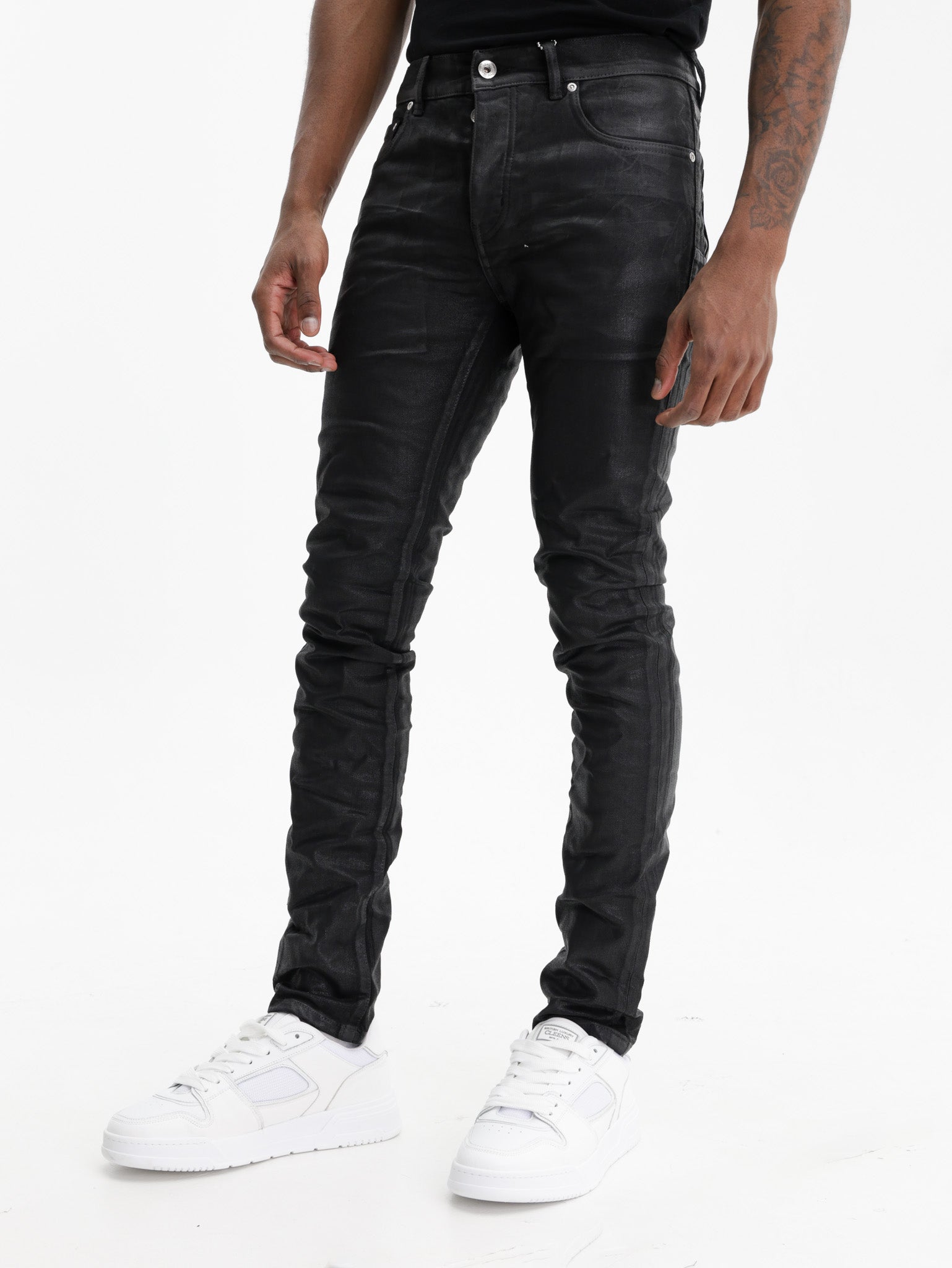Purple Jeans Patent Film Black