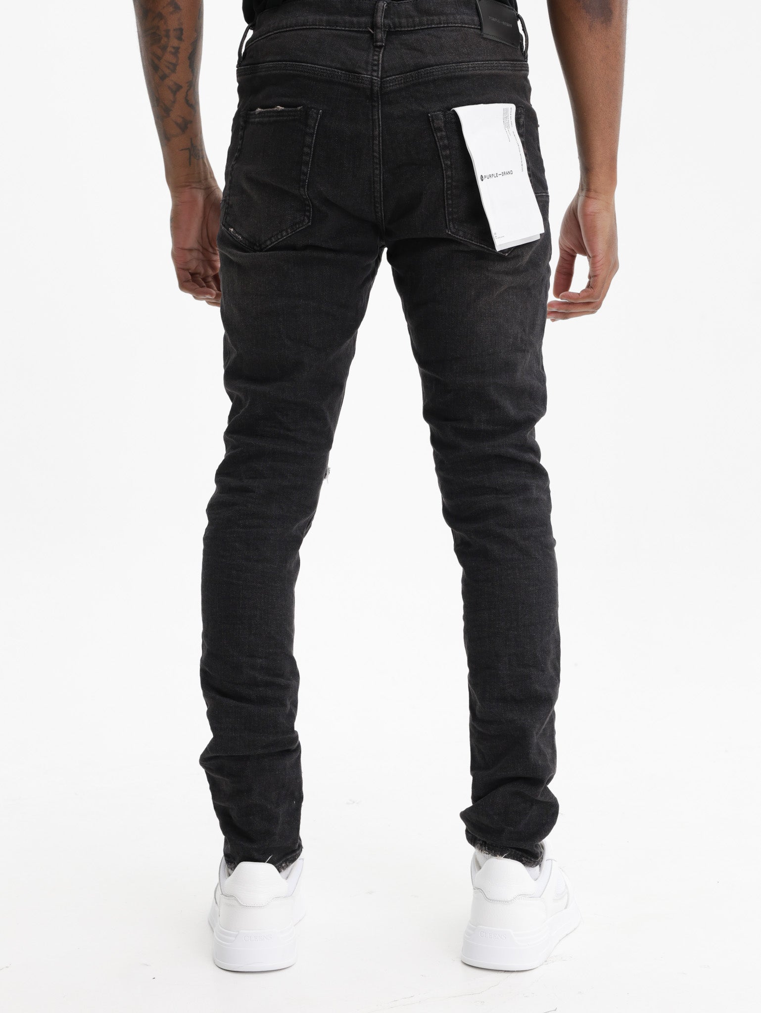 Purple Jeans Over Spray Black