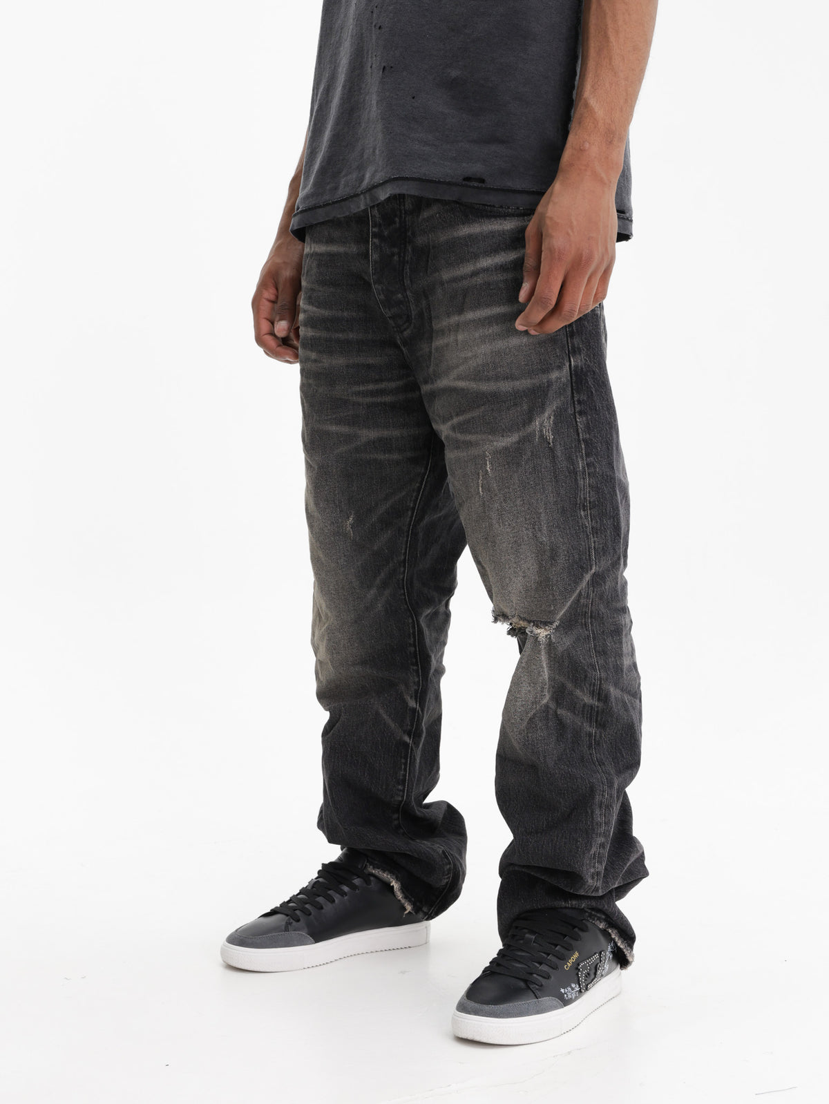 Purple Jeans 1 Year Dirty Fade Black