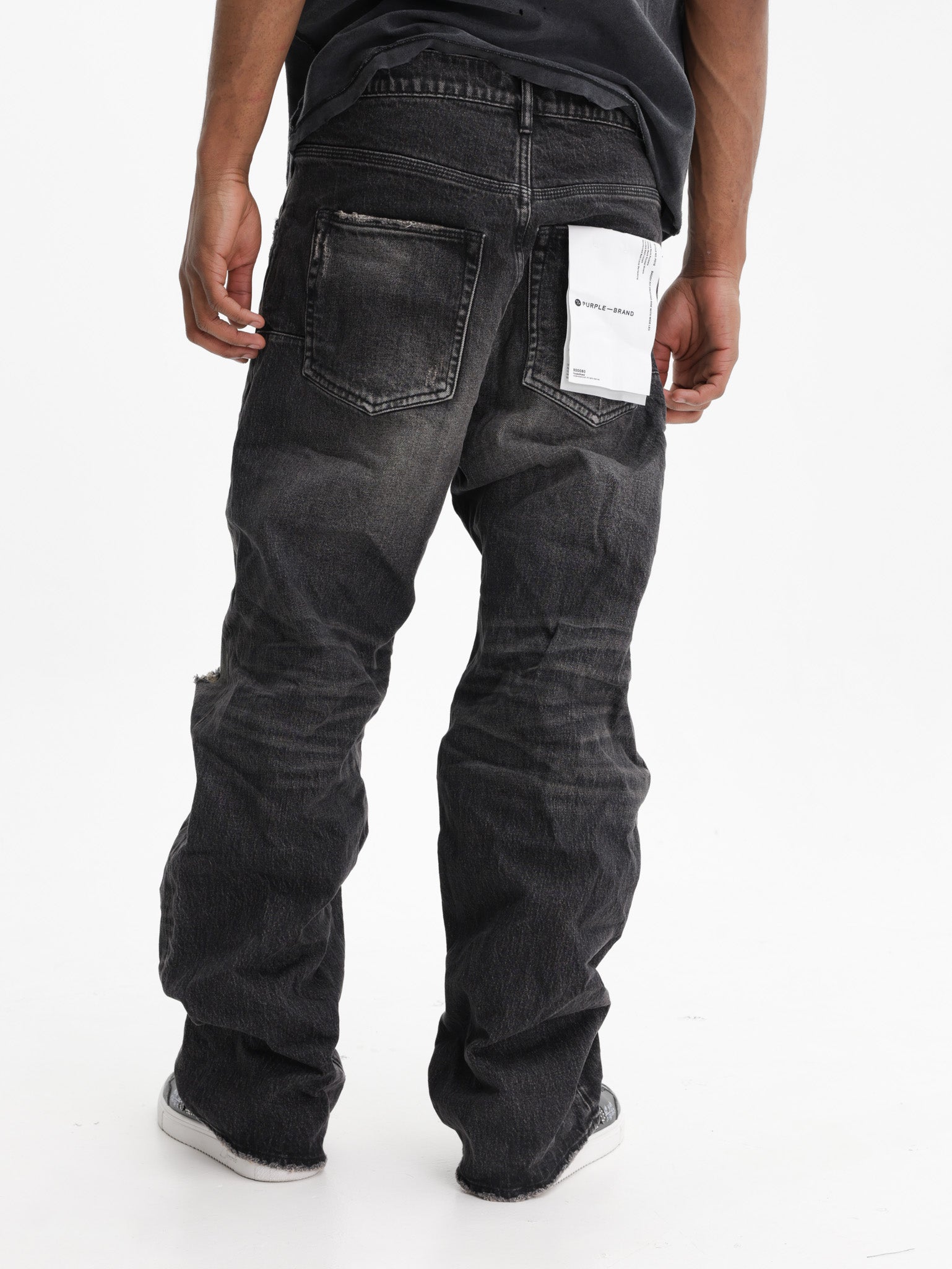 Purple Jeans 1 Year Dirty Fade Black