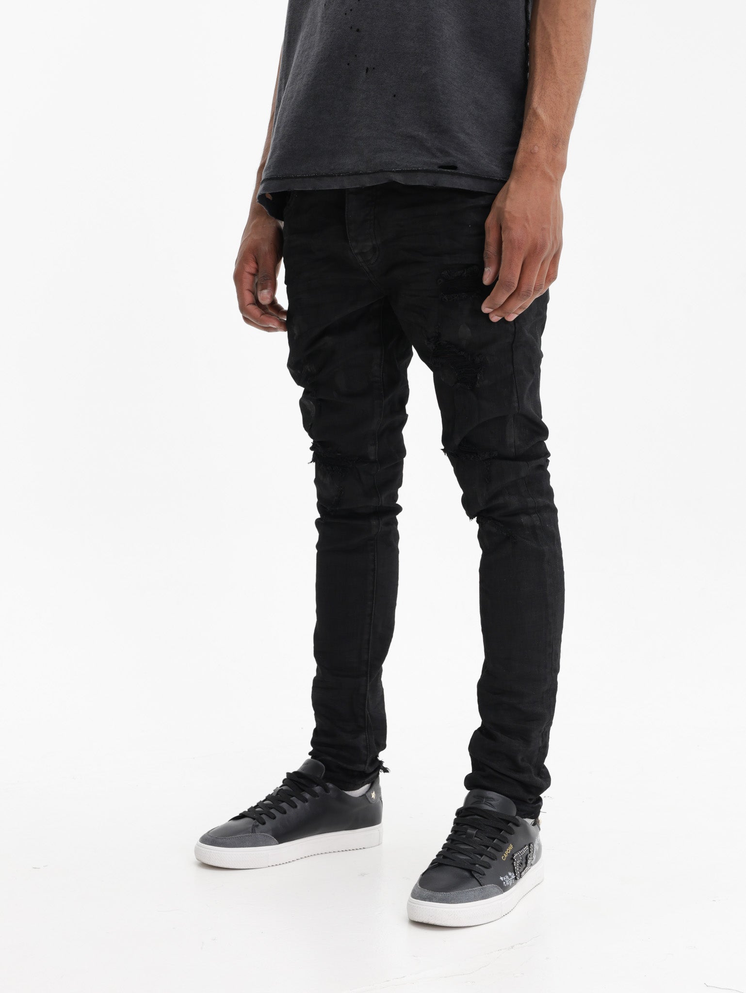 Purple Jeans Oil Spill Black