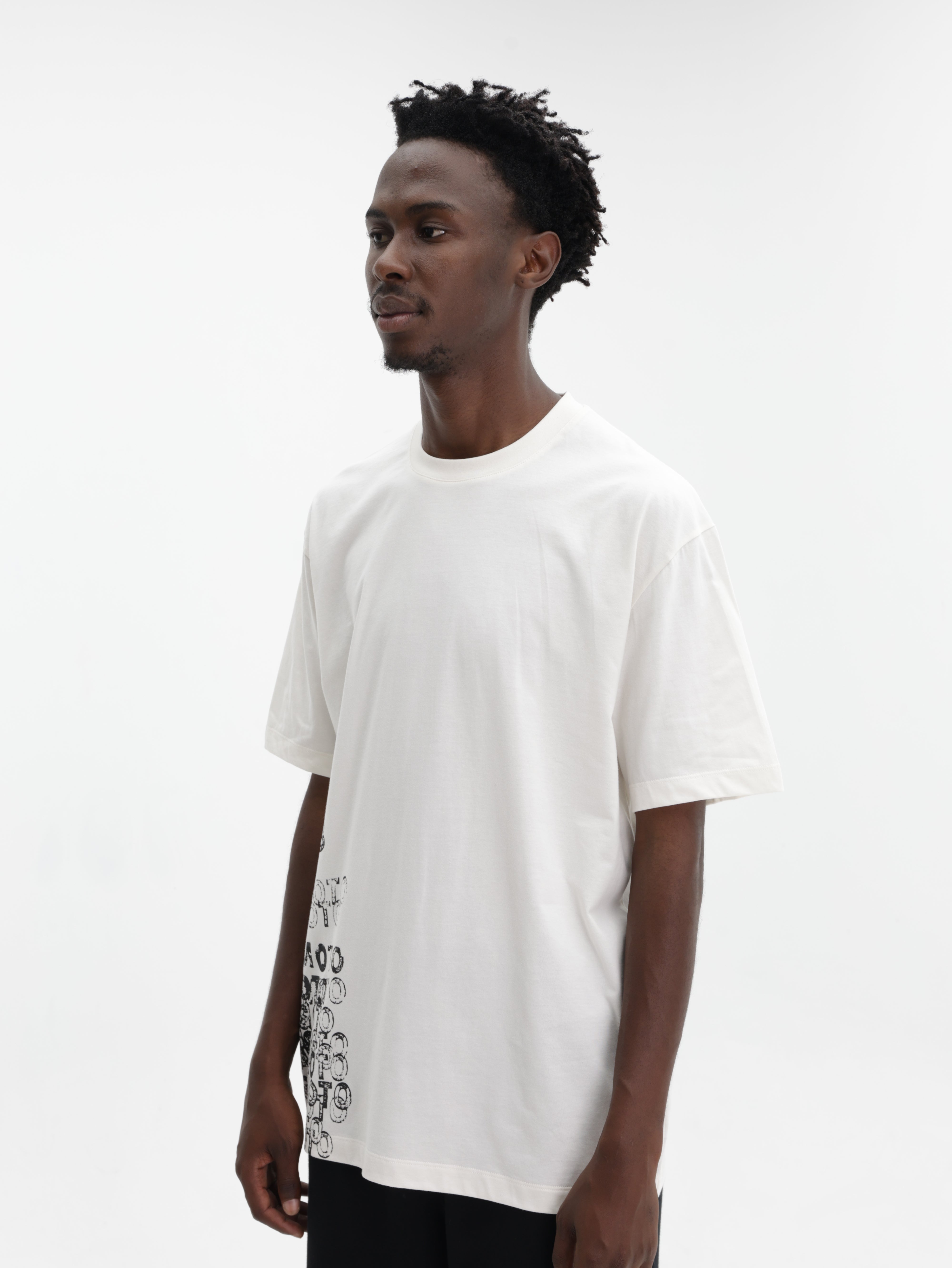Y-3 T-Shirt Gfx Ss Cream White