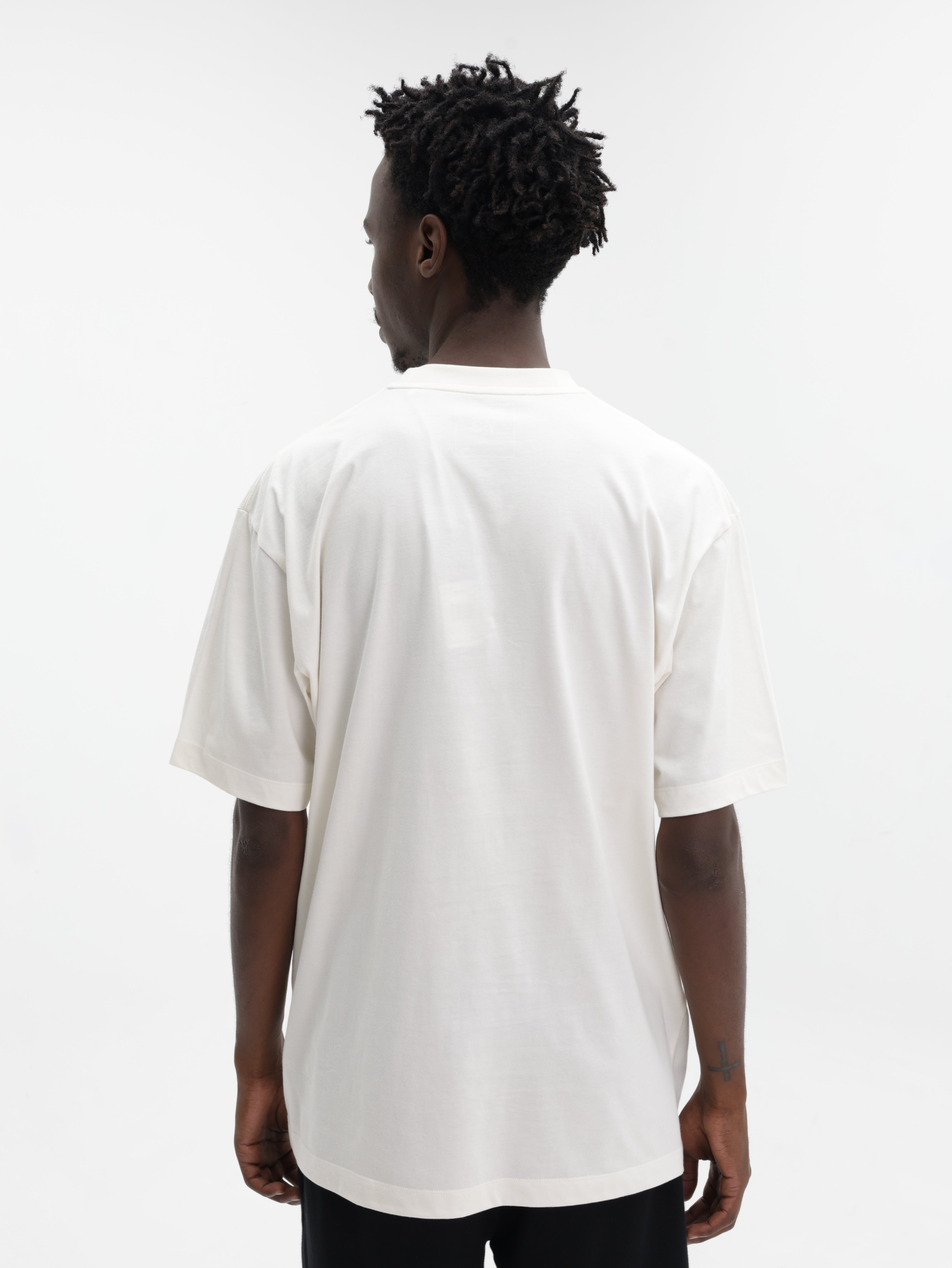 Y-3 T-Shirt Very-3 Ss Cream White