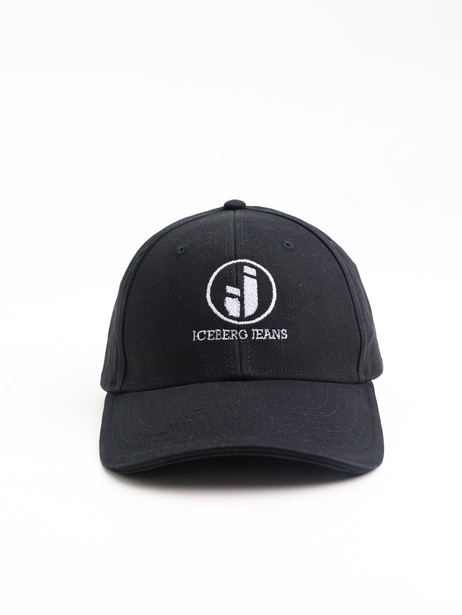 Iceberg Baseball Cap Embroidery Logo Black