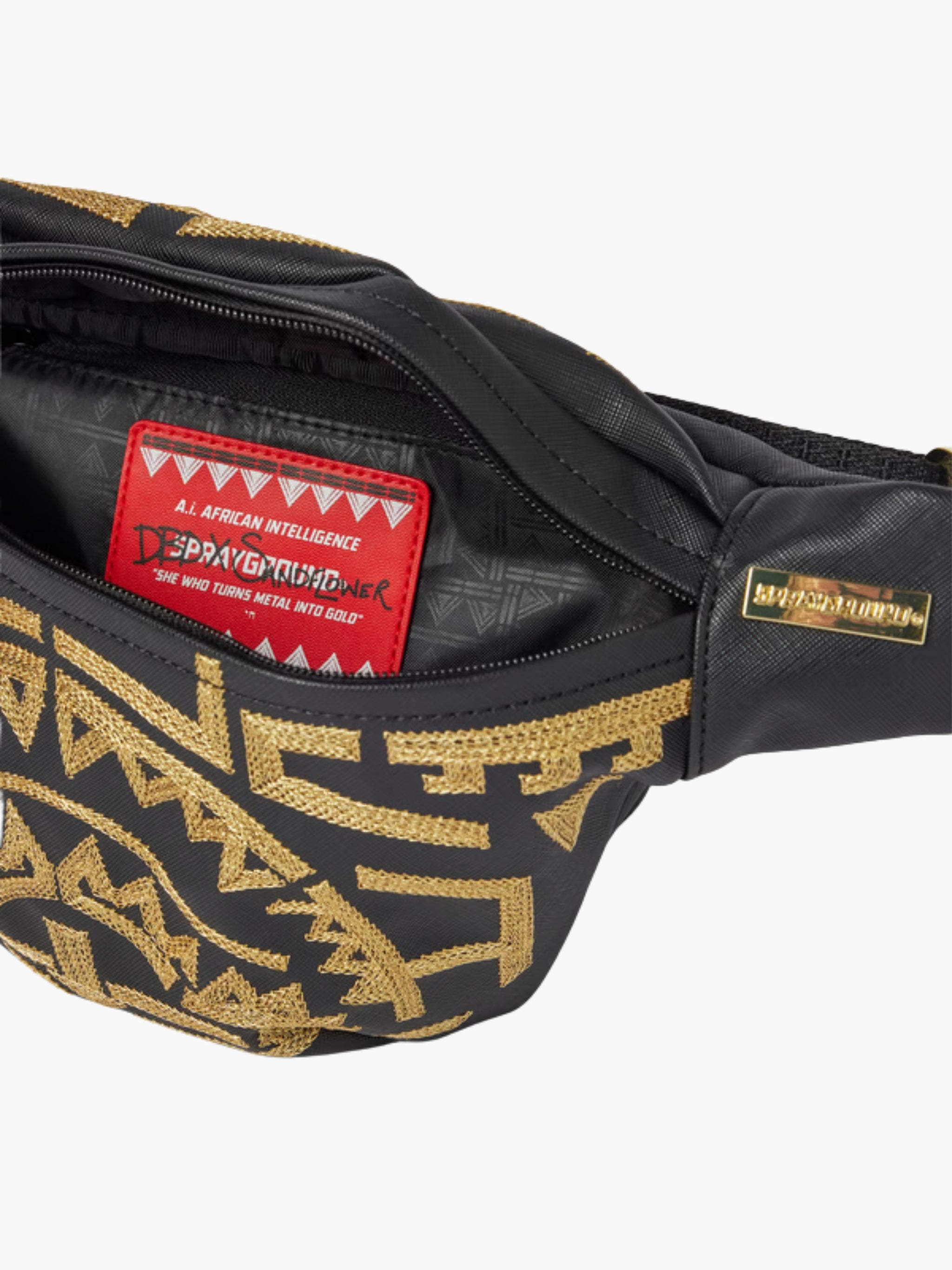 Spray Ground Bag Crossbody Ai Tribal Gold Savvy