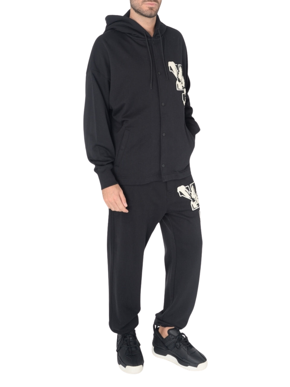 Y-3 Hoodie Logo Black