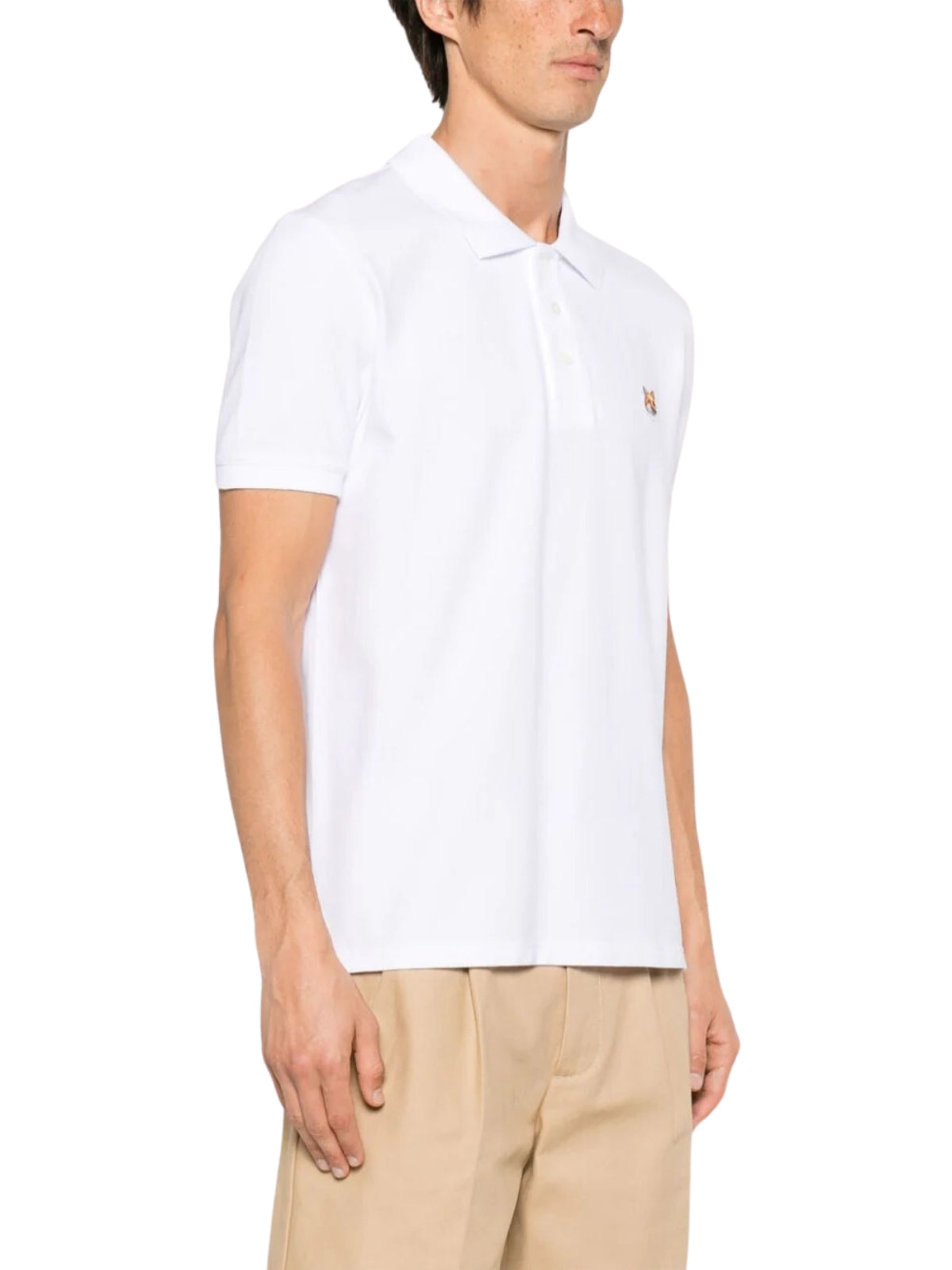 Maison Kitsune Golfer Fox Head Patch White