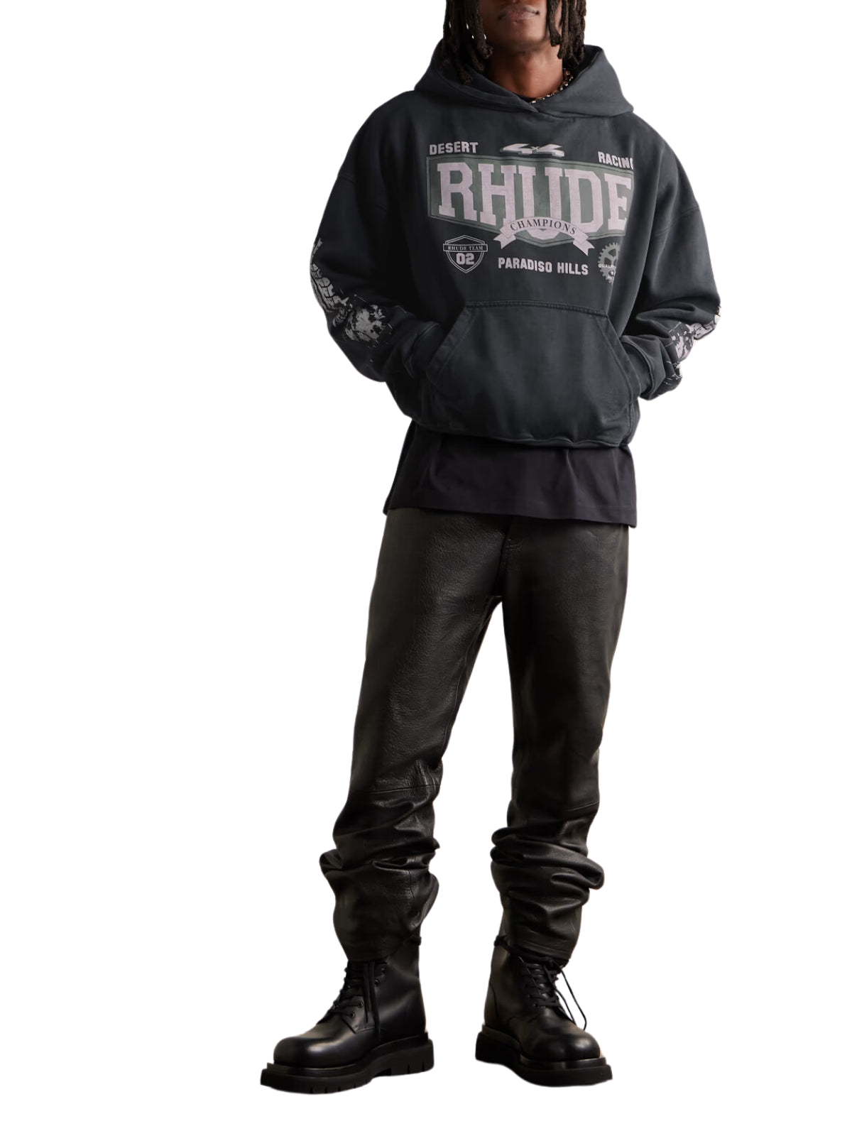 Rhude Hoodie 4X4 Black