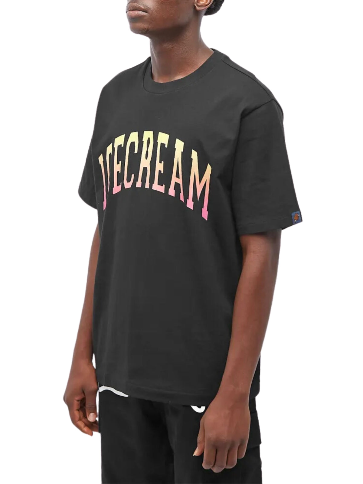 Ice-Cream T-Shirt College Logo Black