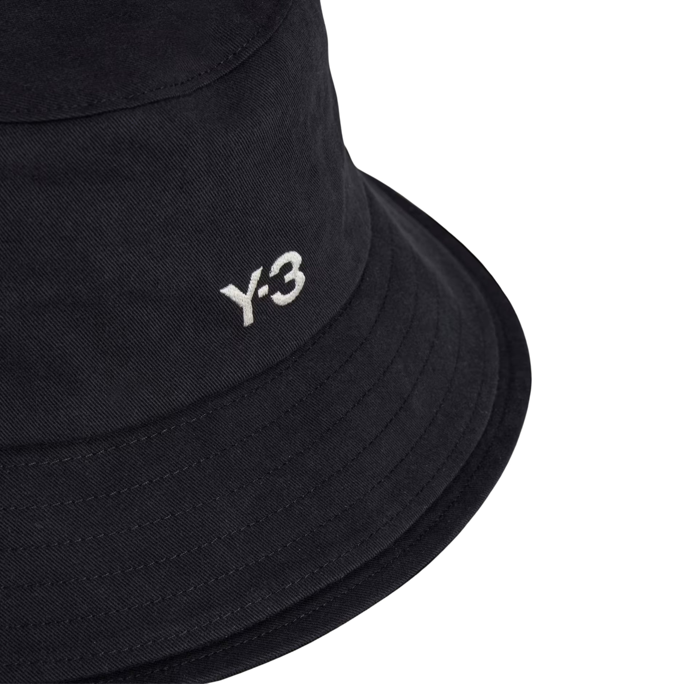 Y-3 Bucket Hat Logo Black