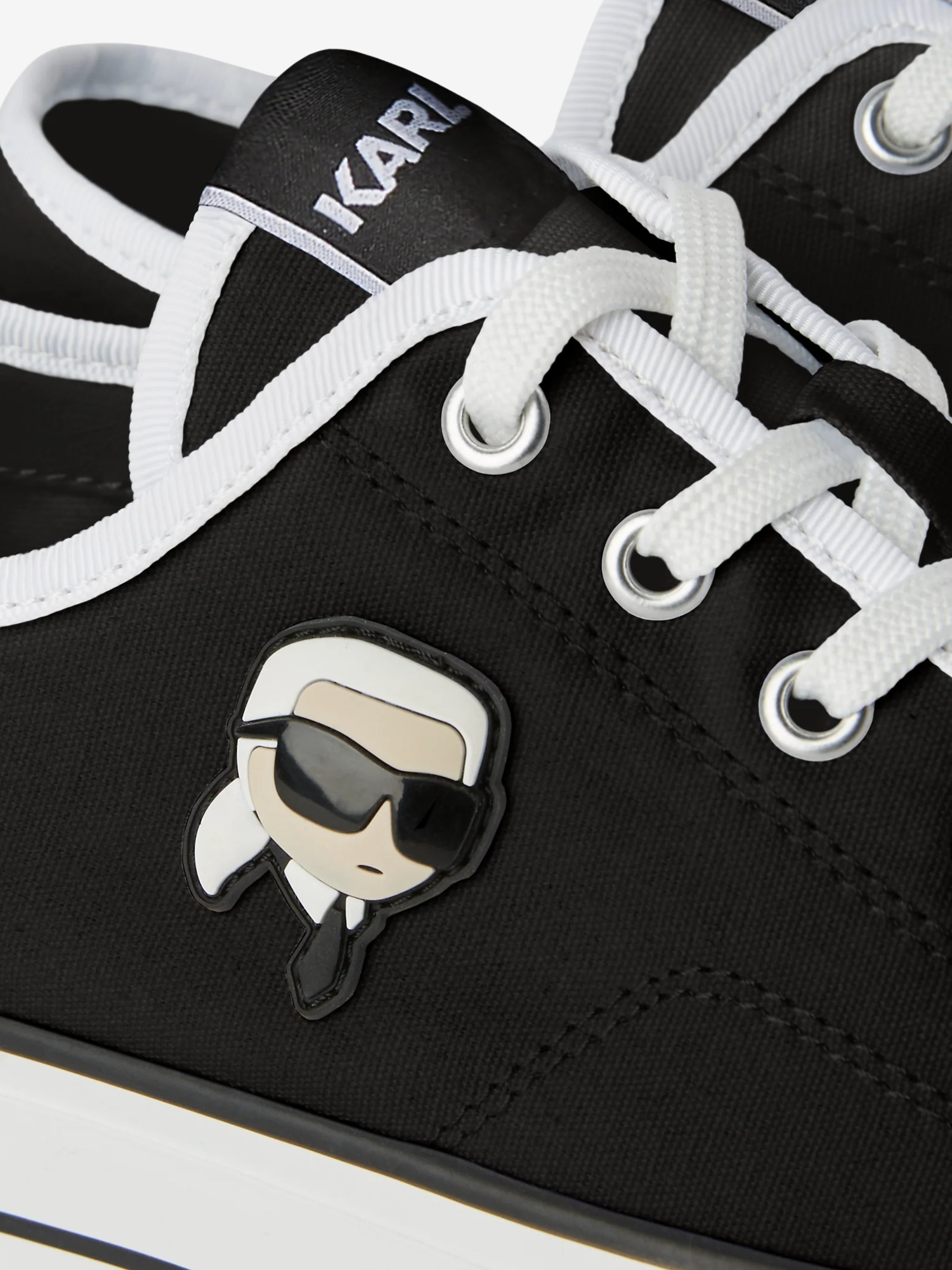 Karl Lagerfeld Sneaker Klls61 Kampus Max Nft Patch Lo Lace Black Canvas