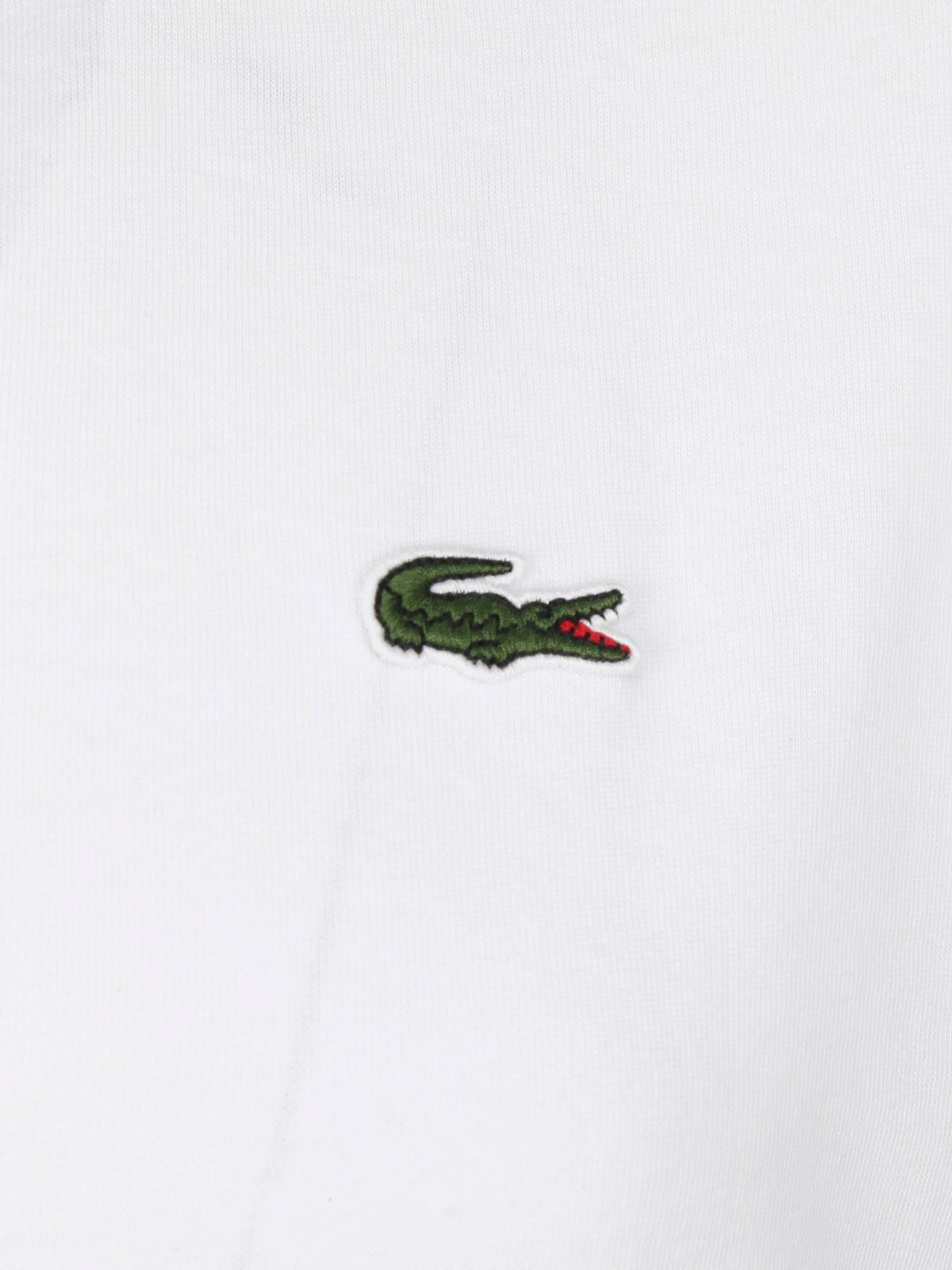 Comme Des Garcons T-Shirt Lacoste Asymetrical White