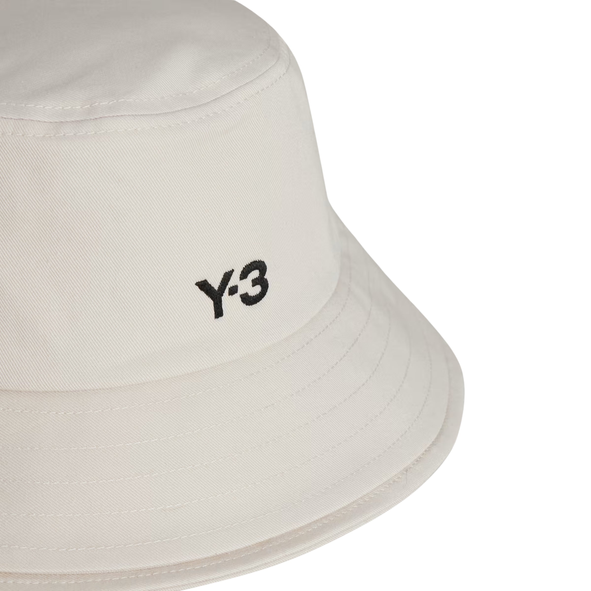 Y-3 Bucket Hat Logo Talc