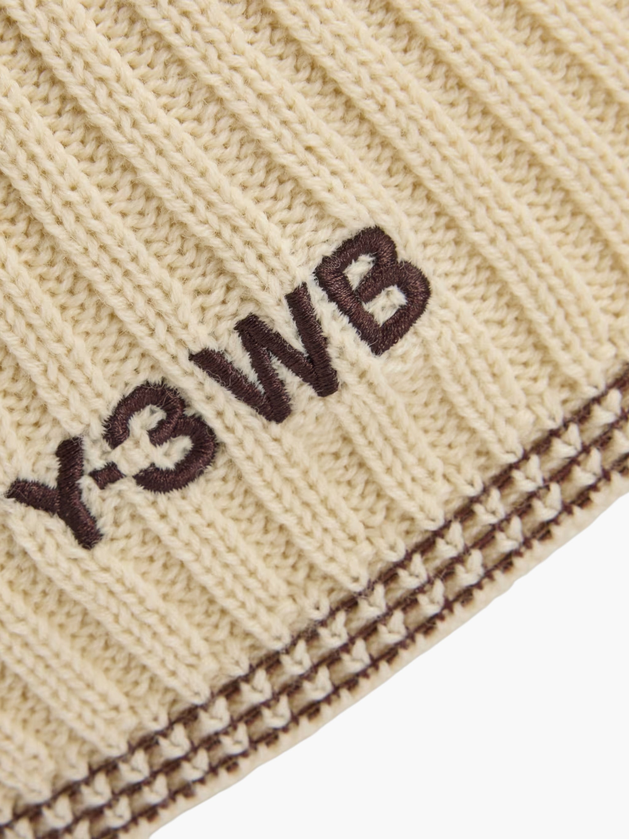Y-3 Hat Beanie Ca Cream White