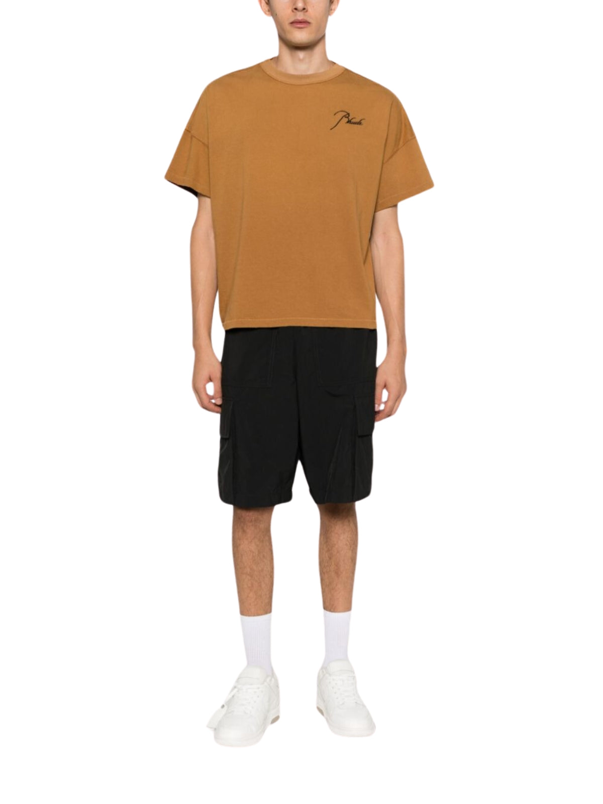 Rhude T-Shirt Reverse Logo Camel