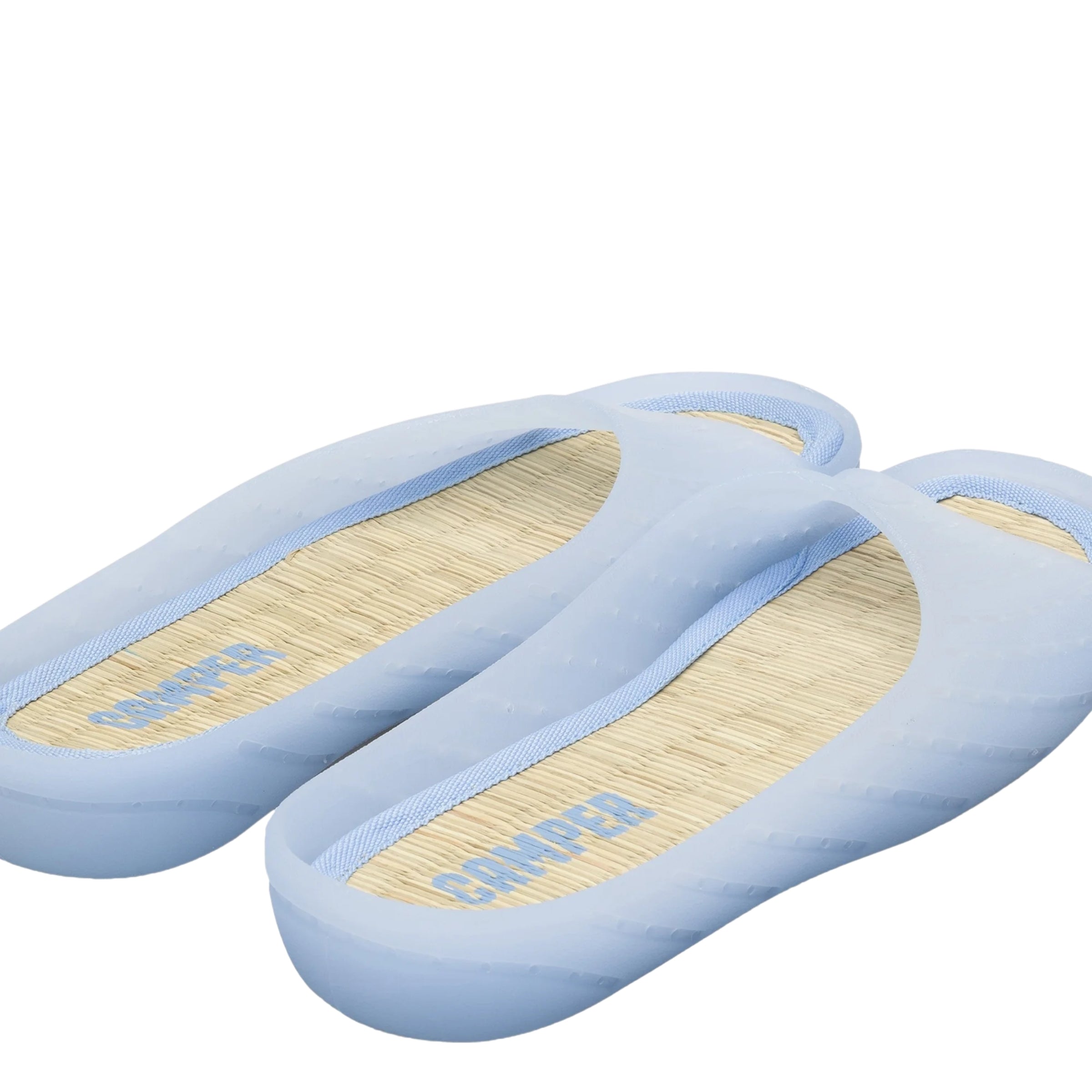 Camper Ladies Slides Bamboo Blue