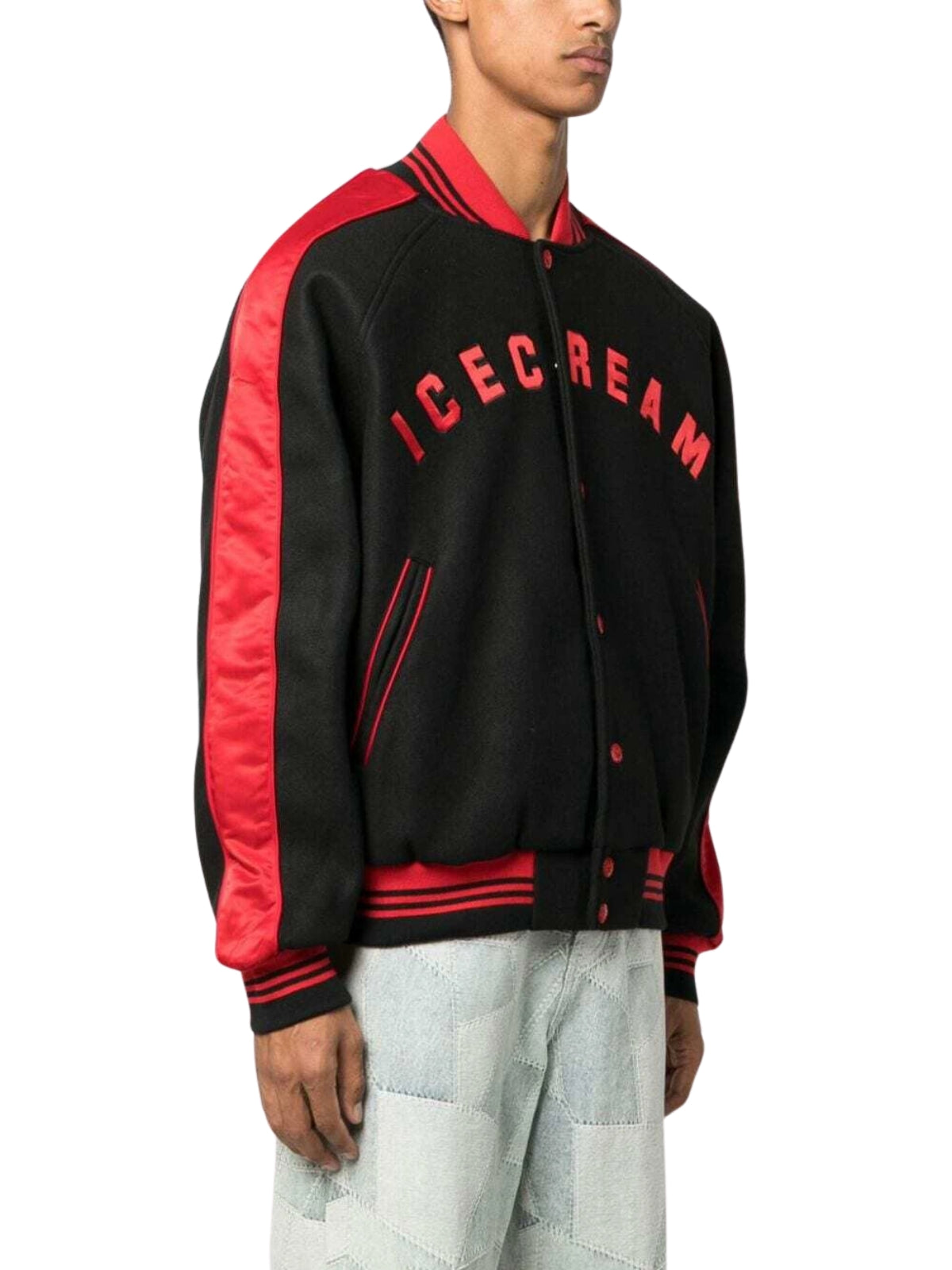 Ice-Cream Jacket Cones And Bones Varsity Black-Red