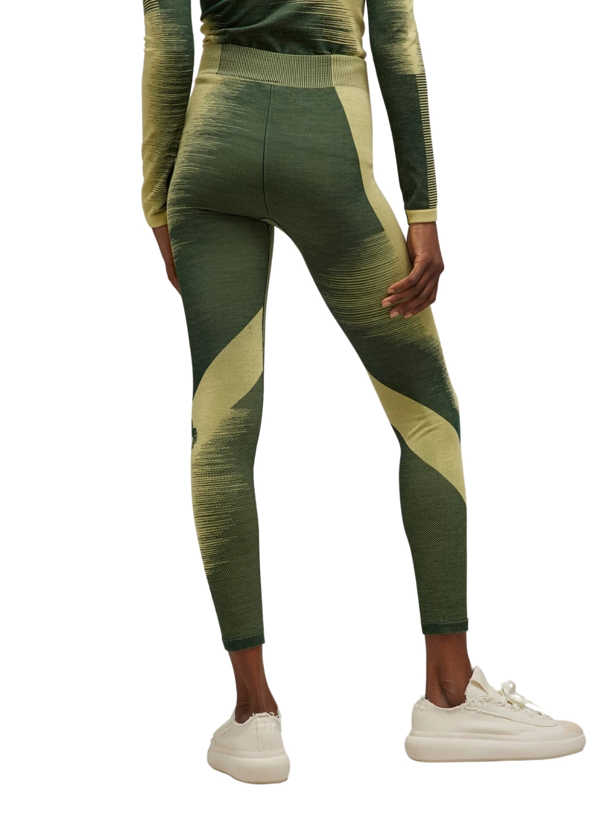 Y-3 Leggings Two-Tone Blaye-Green