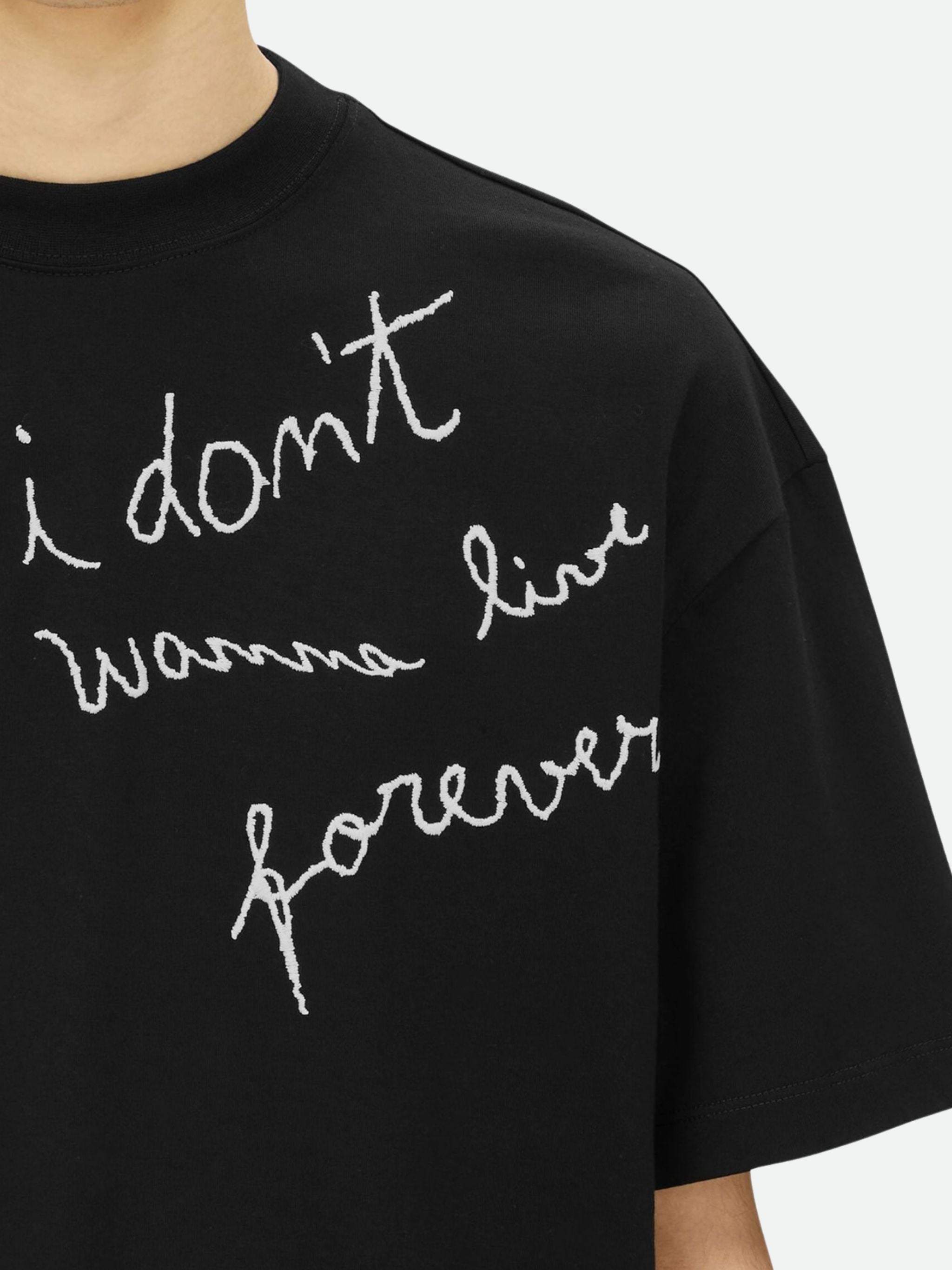 Msgm Crew Quote Black