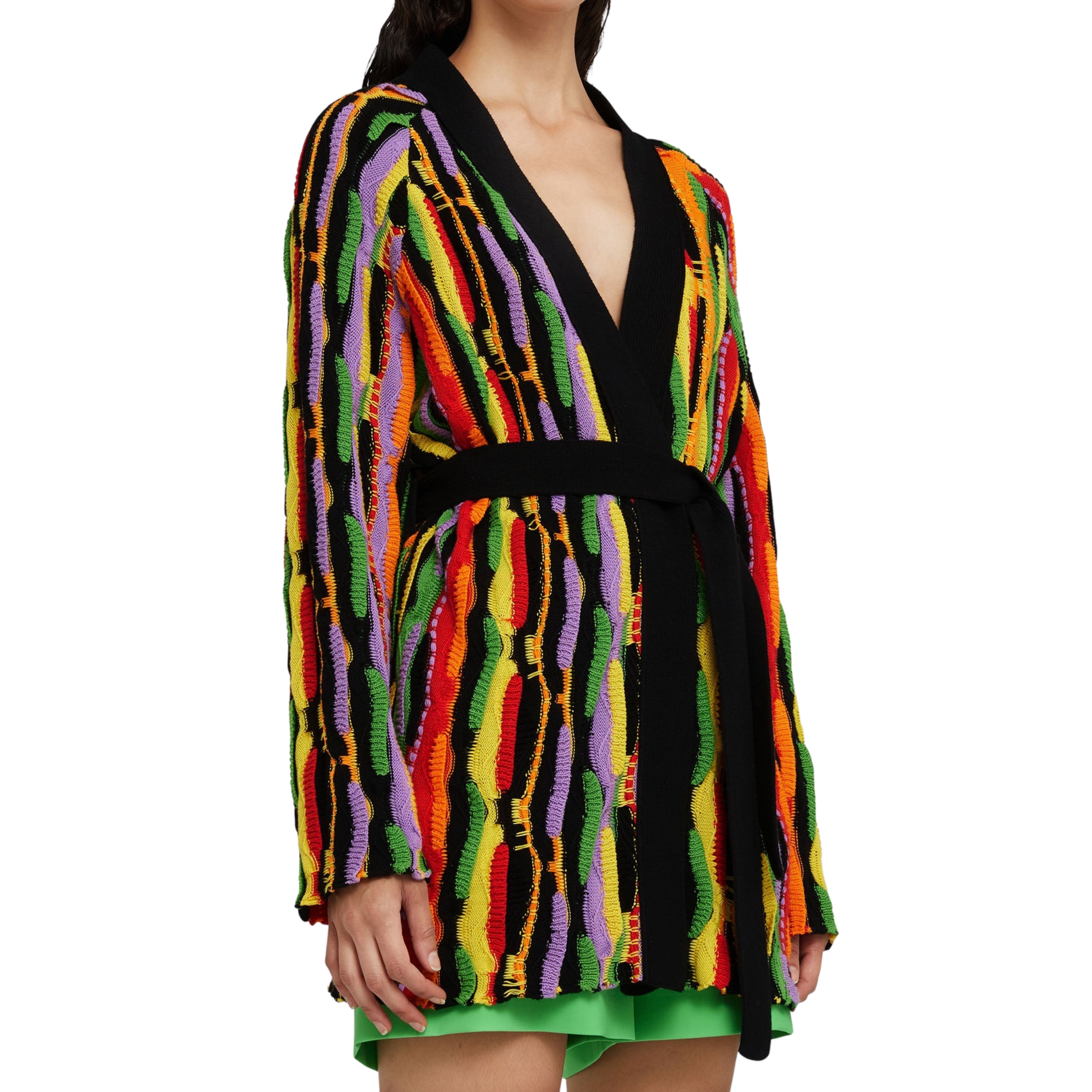 Msgm Sweater Ladies Belt Multi Colour