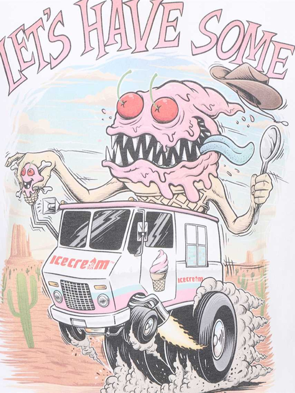 Ice-Cream T-Shirt Truck White