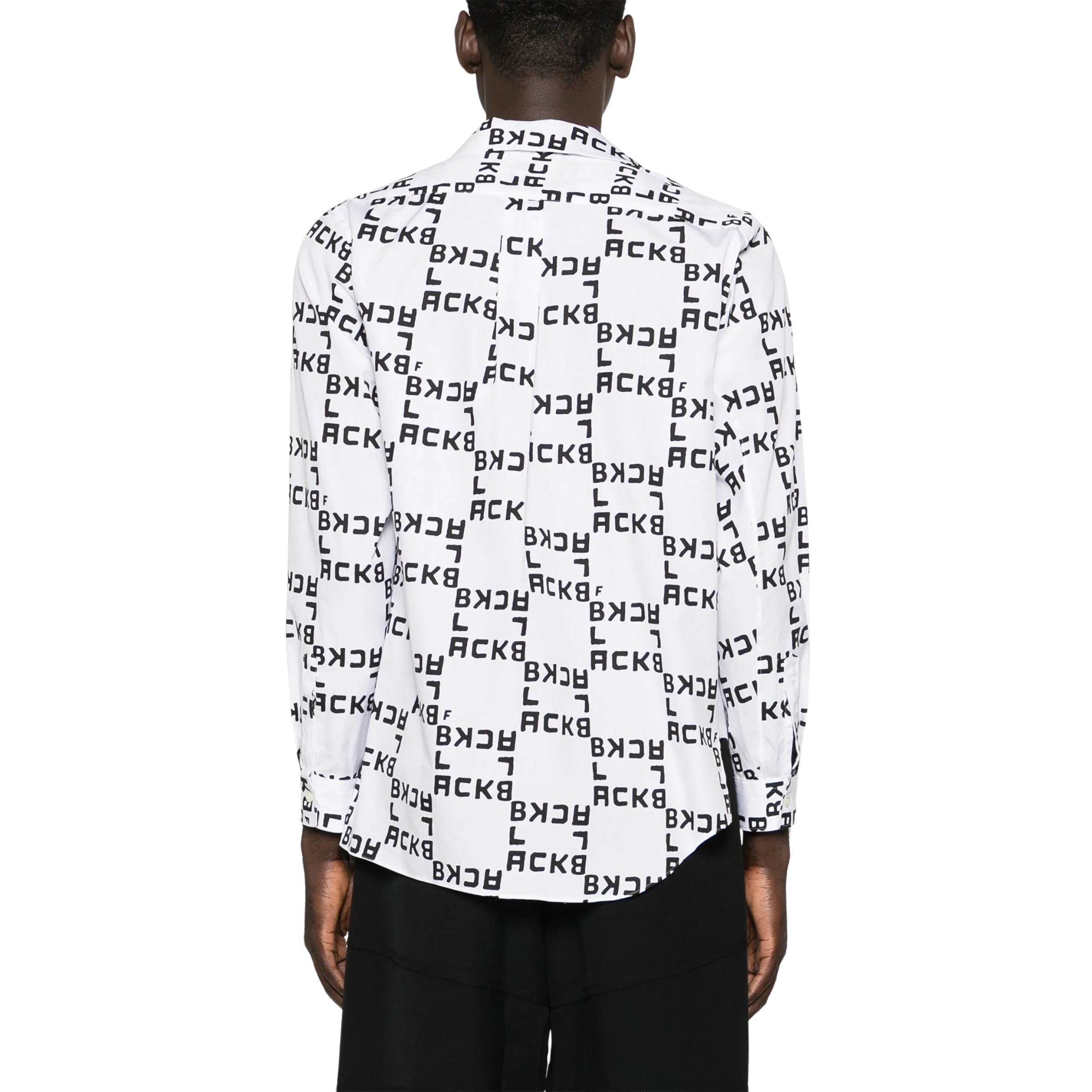 Comme Des Garcons Shirt Allover Print Black-White