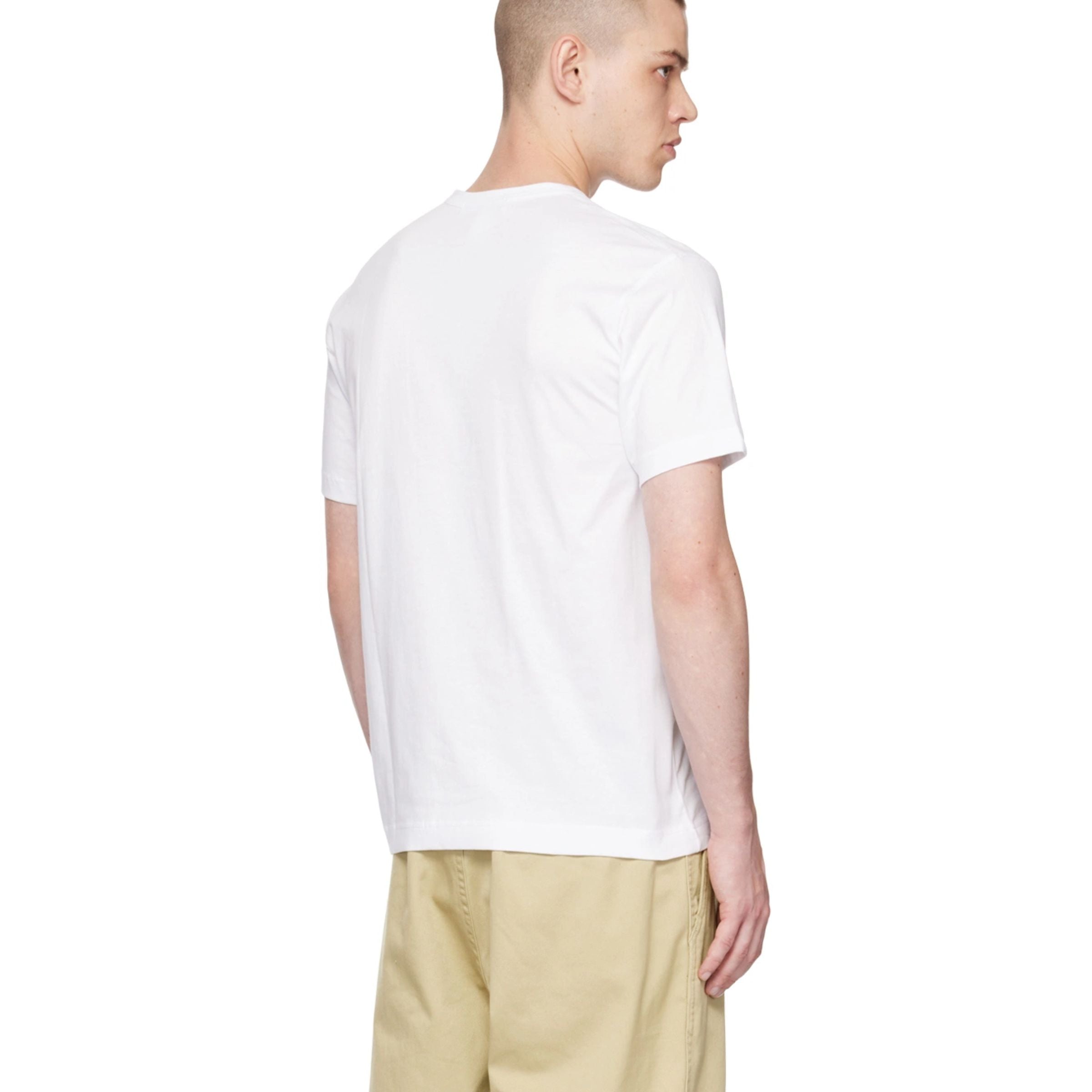 Comme Des Garcons T-Shirt Logo Mushroom White
