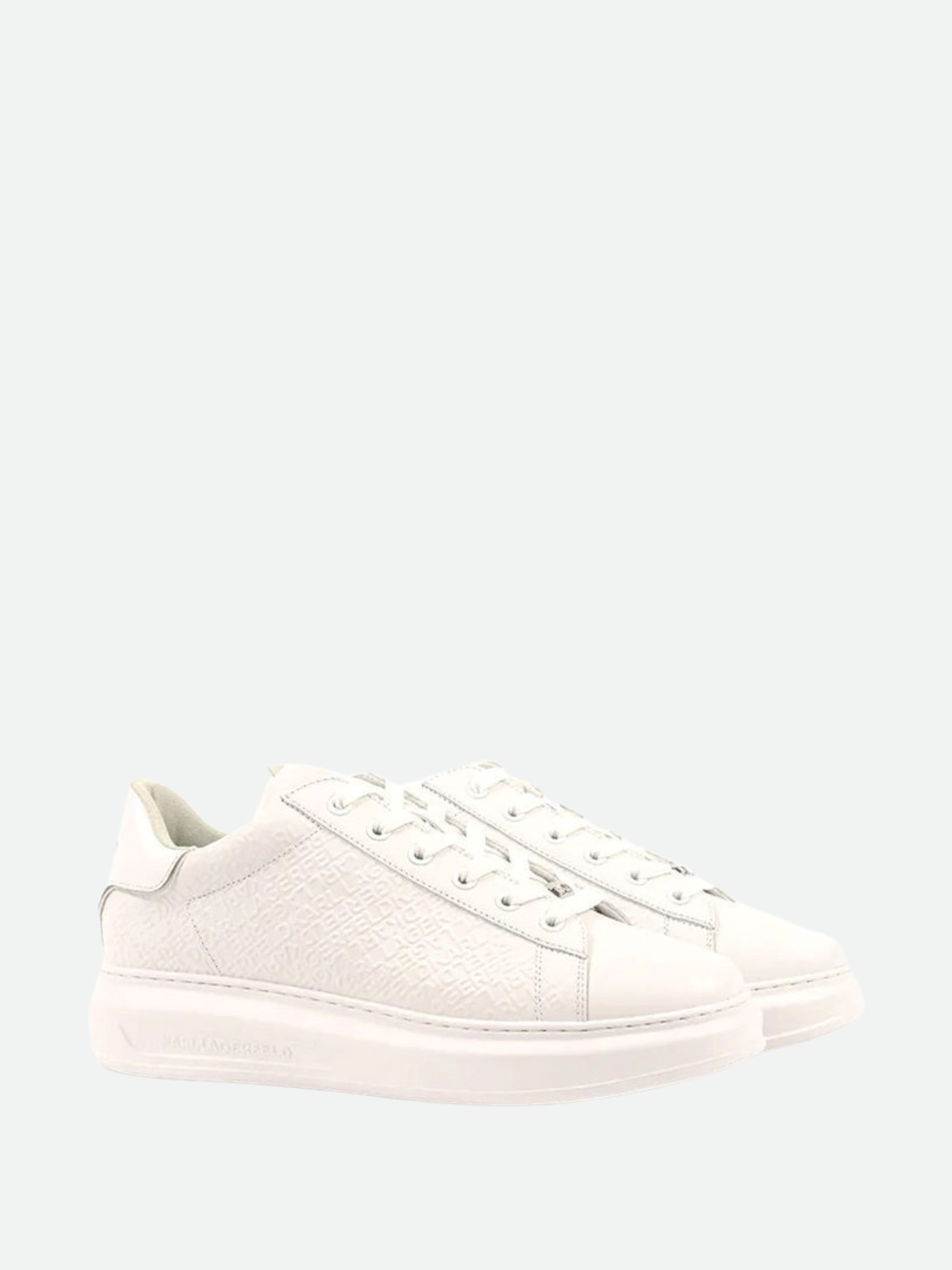Karl Lagerfeld Sneaker Kapri Kl560 Emboss Repeat Lo Lace White