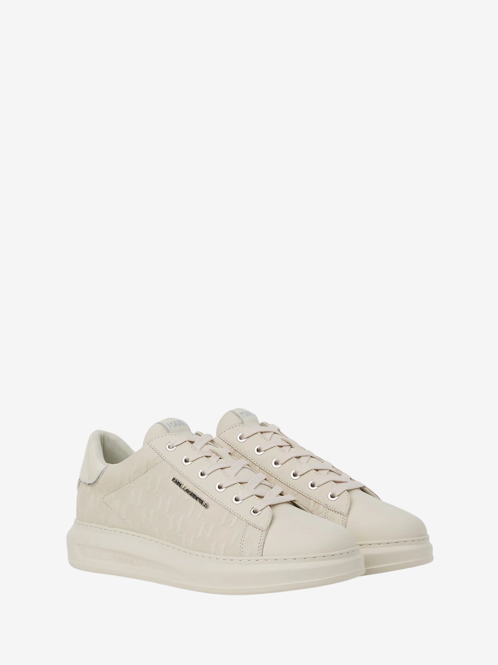 Karl Lagerfeld Sneaker Kl581 Kapri Monogram Emboss Lo Off White Nubuck