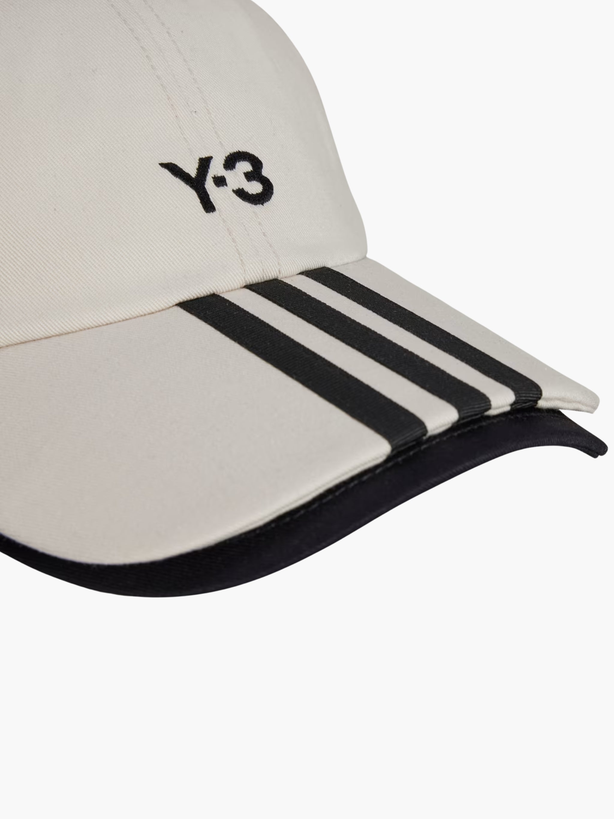 Y-3 Cap 3 Stripes Talc