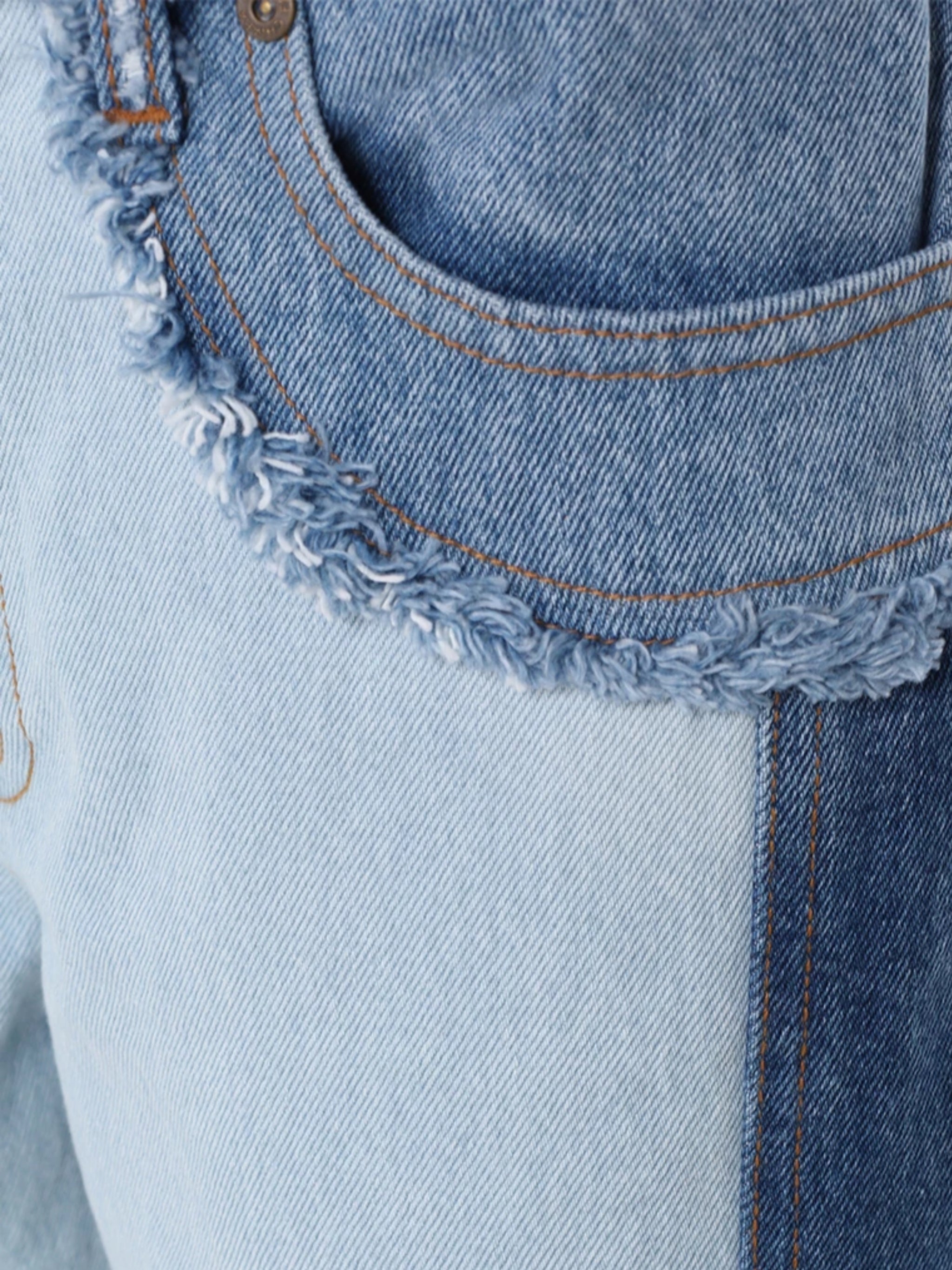 Chiara Ferragni Jeans Denim Patchwork Blue