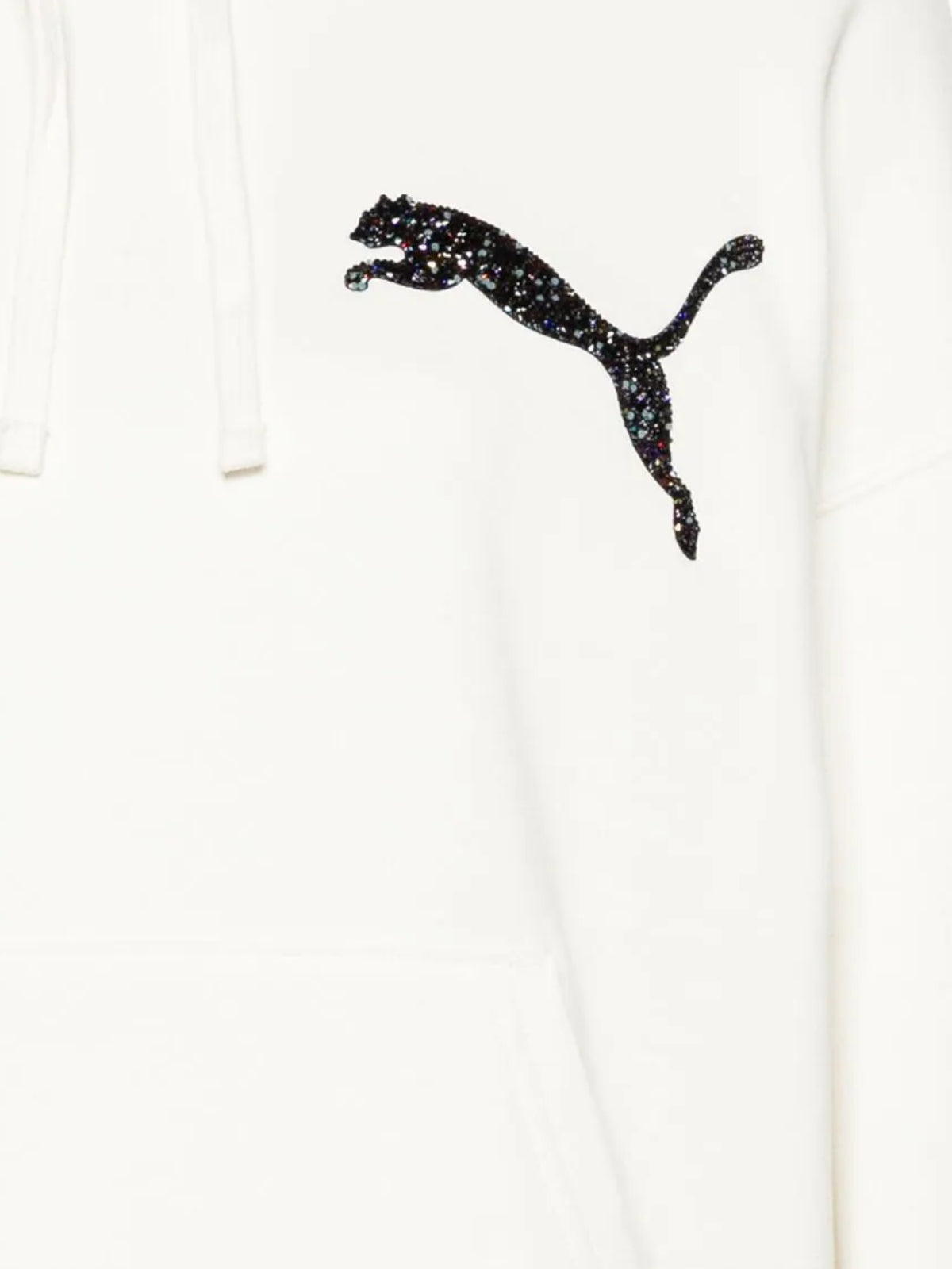 Puma Sweater Ladies Swarovski Crytals Hoodie White