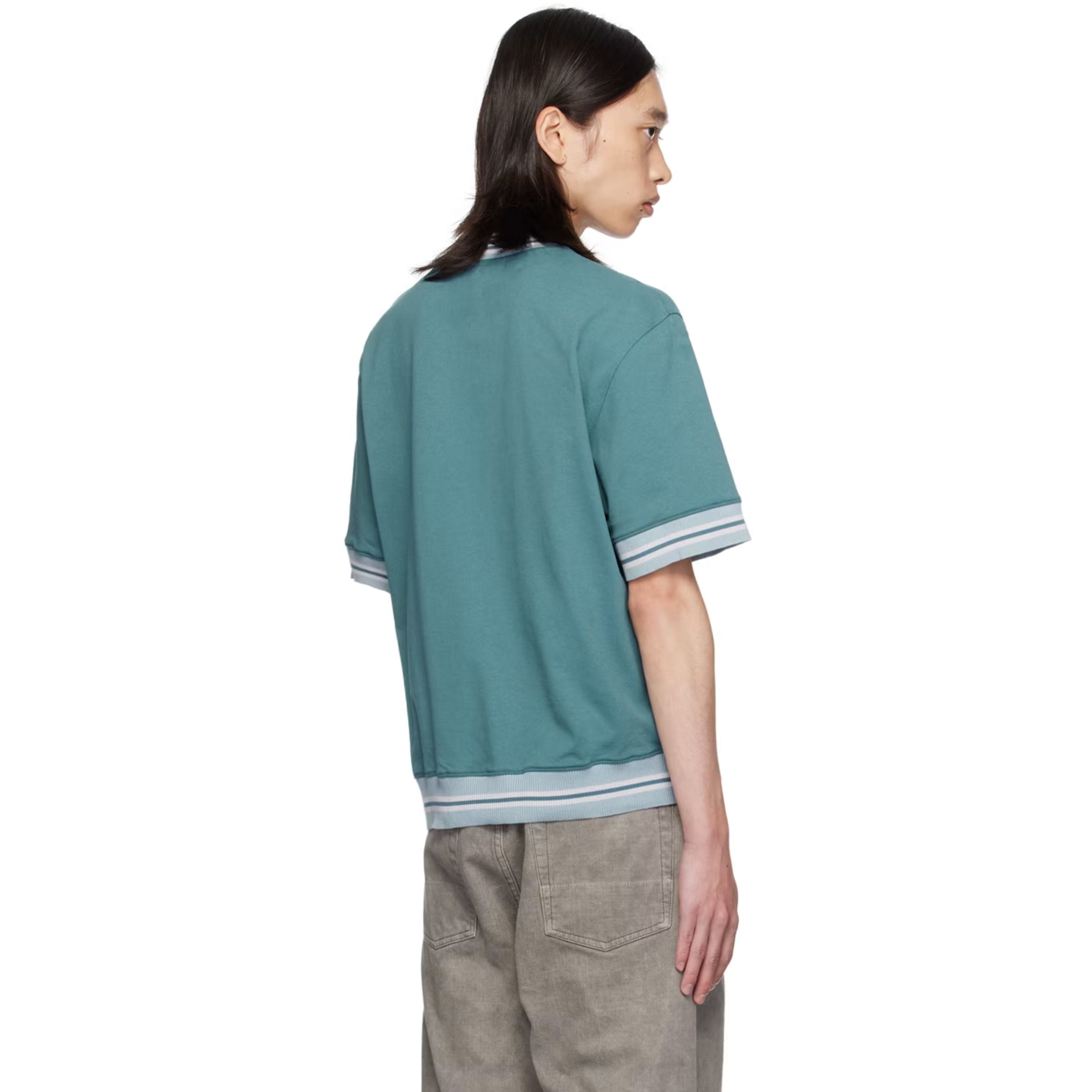 Maison Kitsune T-Shirt Oversize Lake Blue