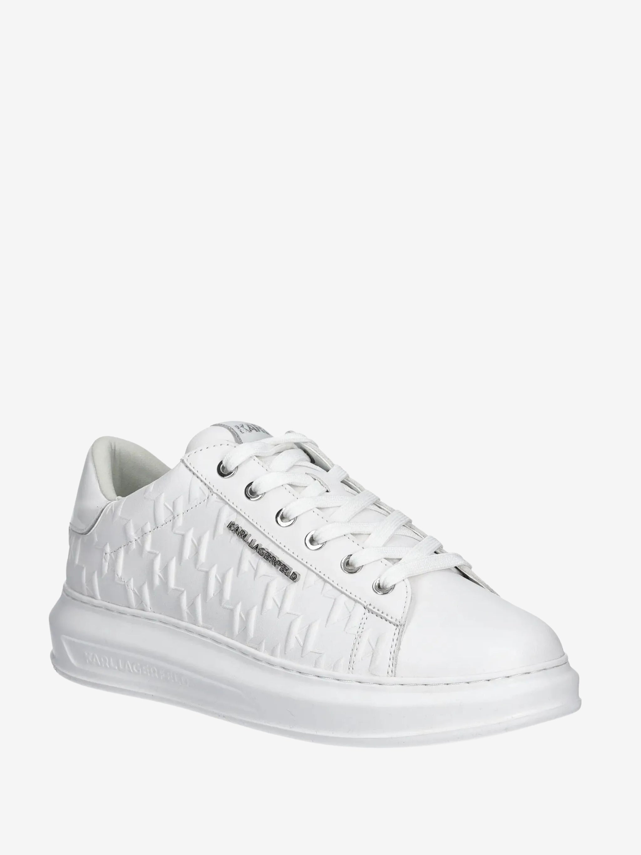 Karl Lagerfeld Sneaker Kl579 Kapri Monogram Emboss Lo White-Mono