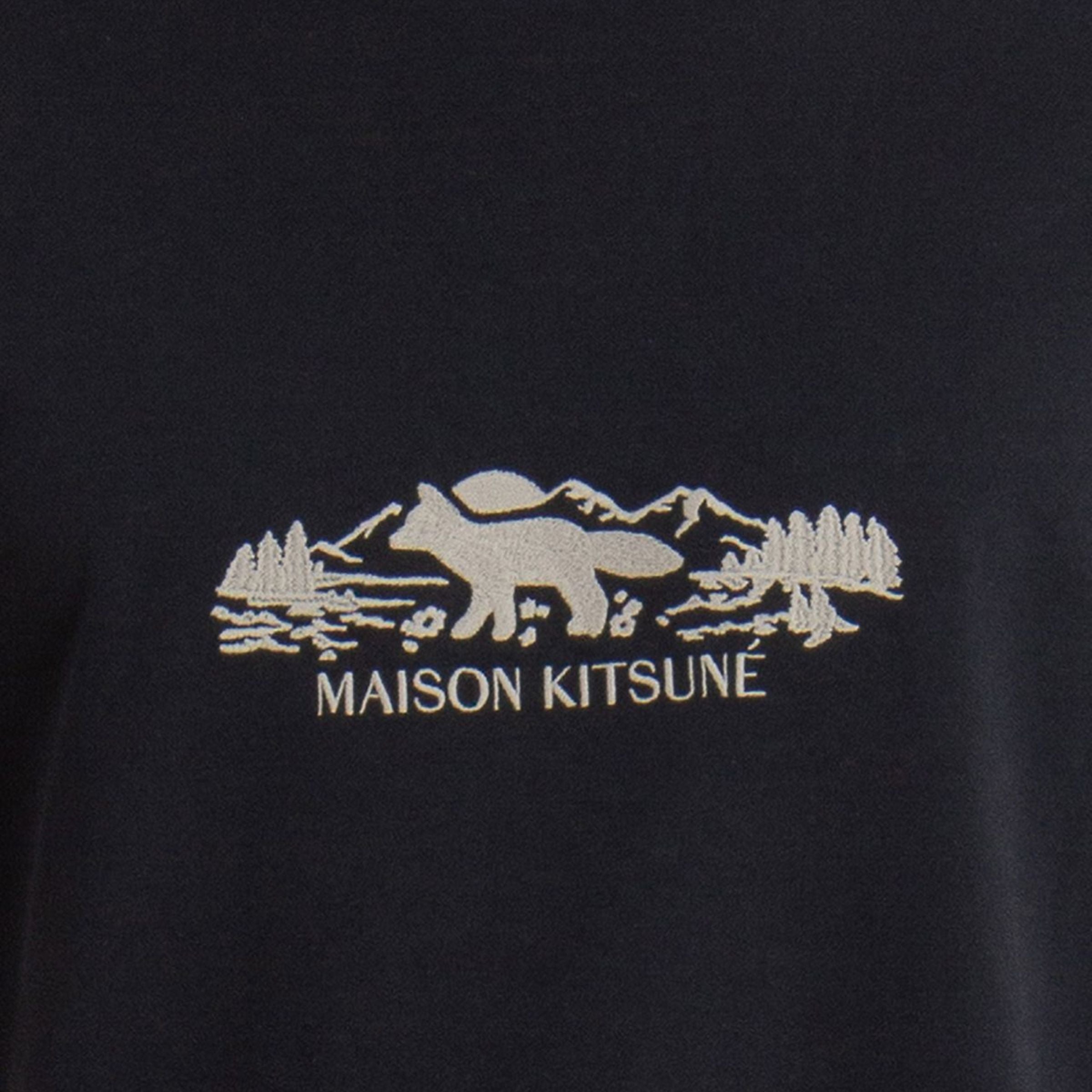 Maison Kitsune T-Shirt Outdoor Profile Box Black