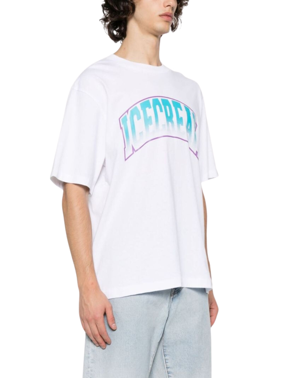 Ice-Cream T-Shirt Arched Logo White