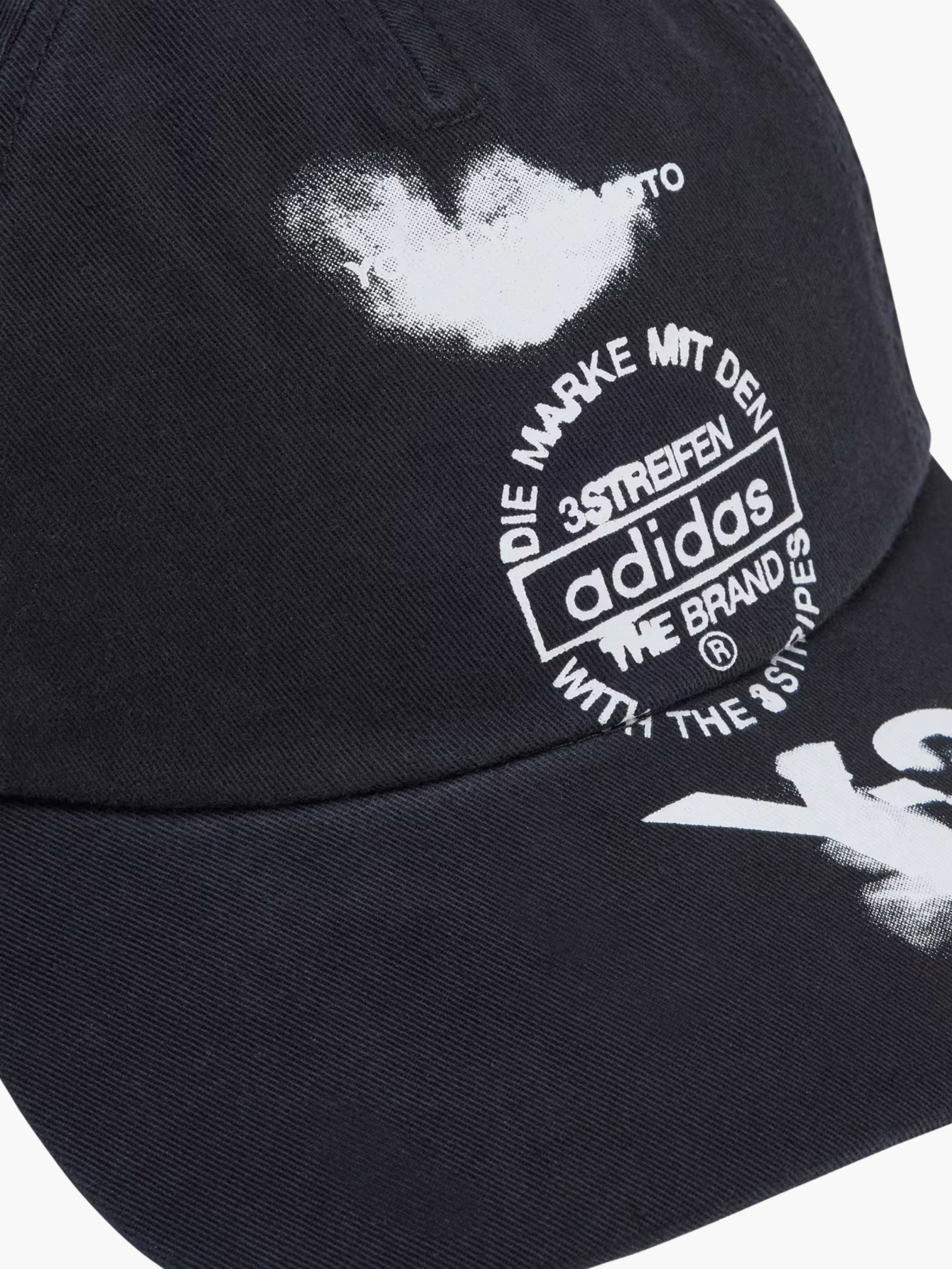 Y-3 Cap Graphic Print Black