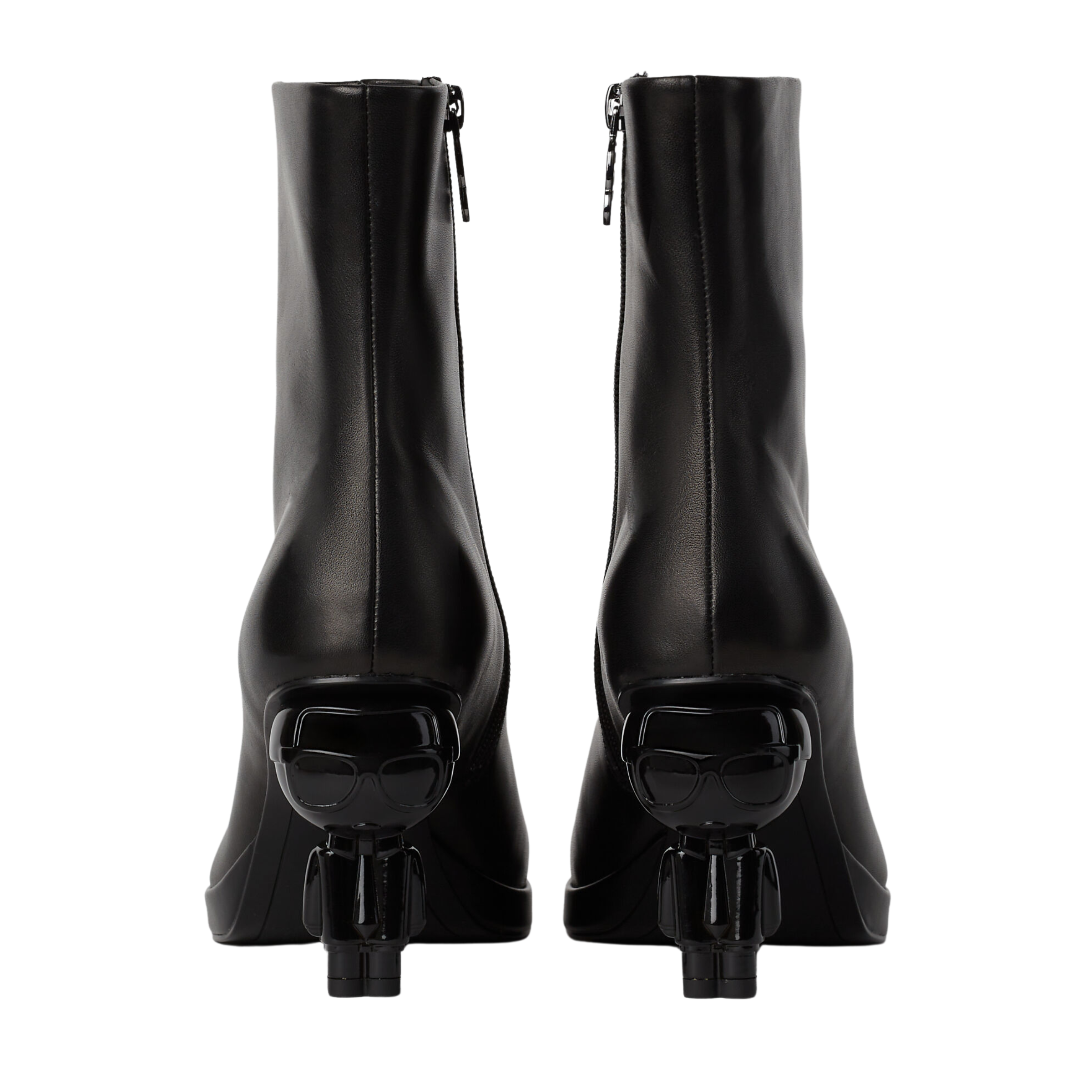 Karl Lagerfeld Heel Ikon Island Midi Zip Black