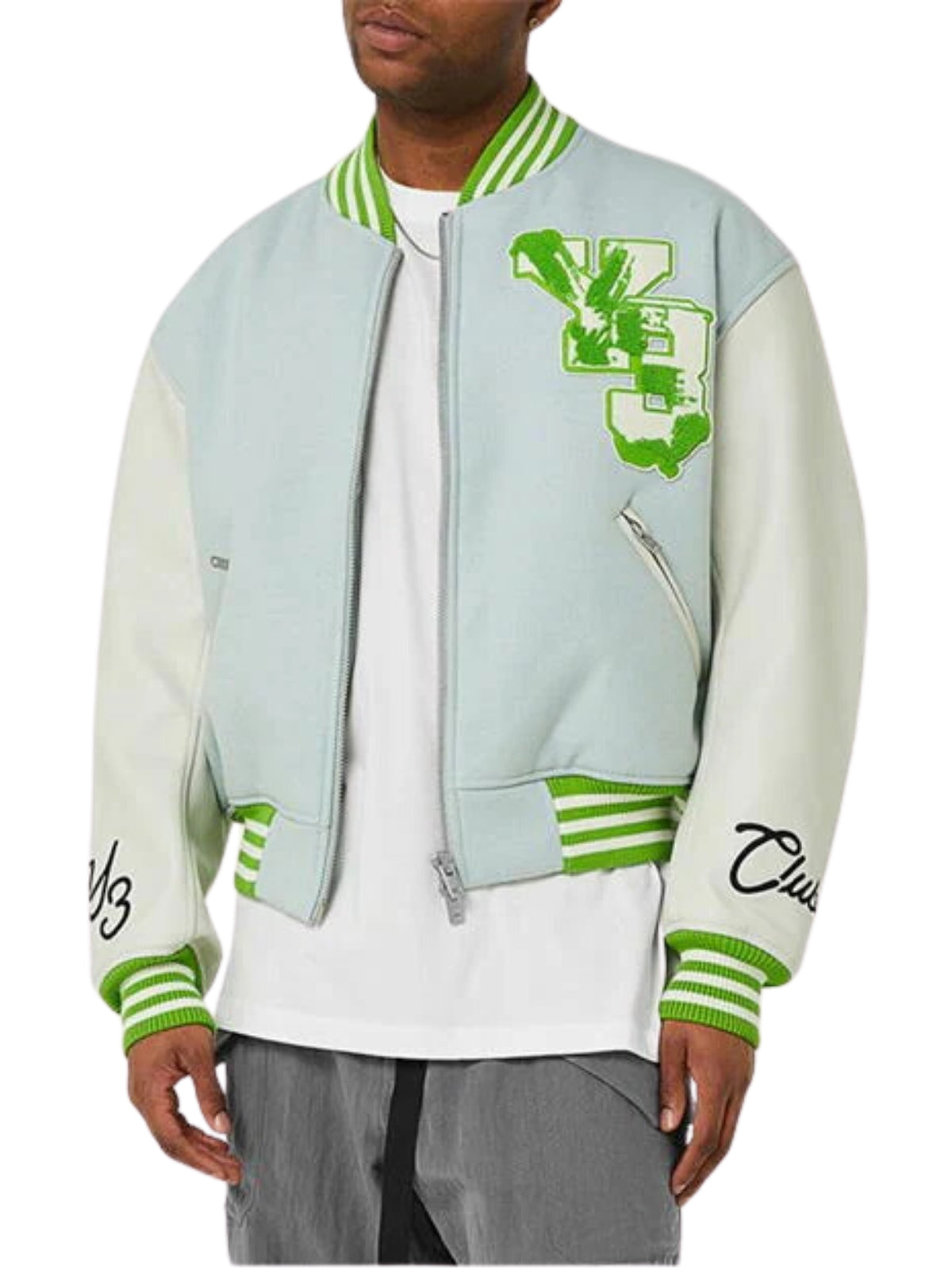 Y-3 Jacket Varsity Letterman Wonsi-Green