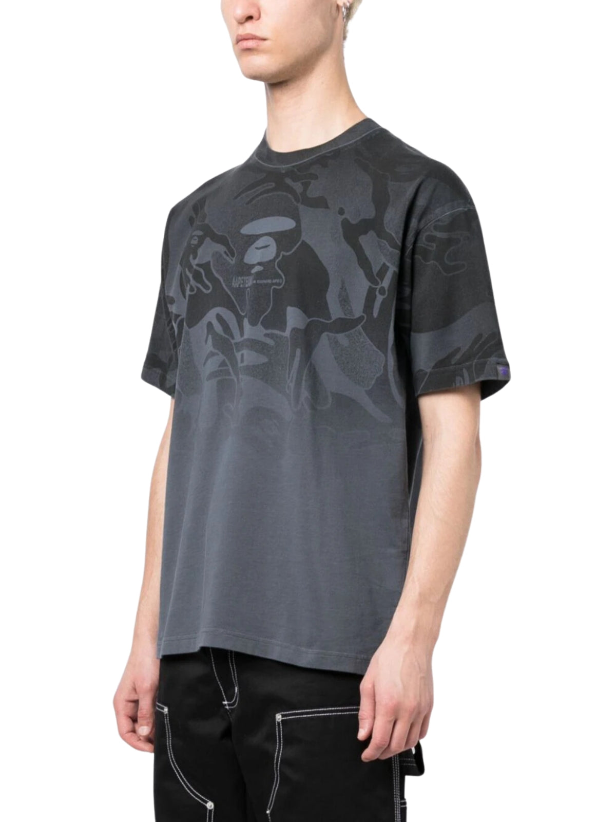 Aape T-Shirt Two Tone Dark Grey