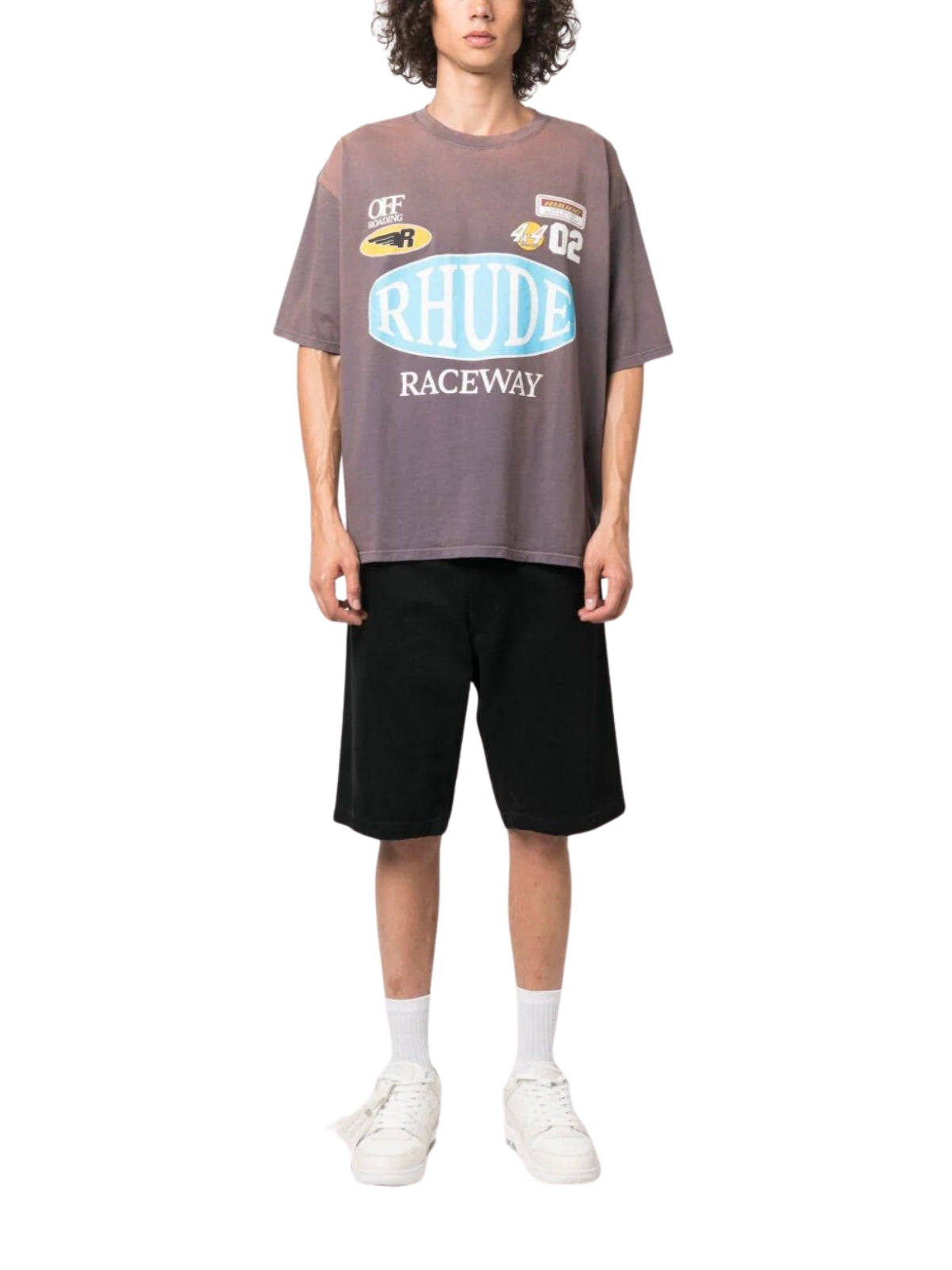 Rhude T-Shirt Raceway Vintage Grey