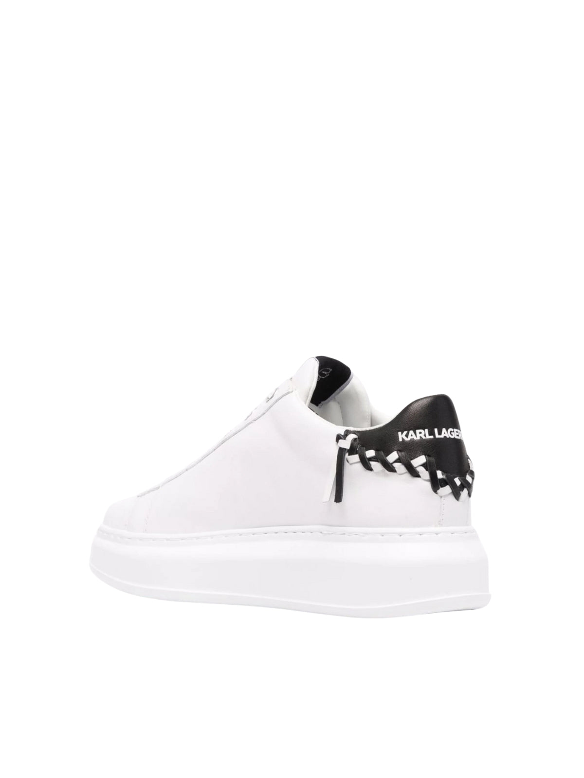 Karl Lagerfeld Sneaker Ladies Whipstitch Lo White-Black