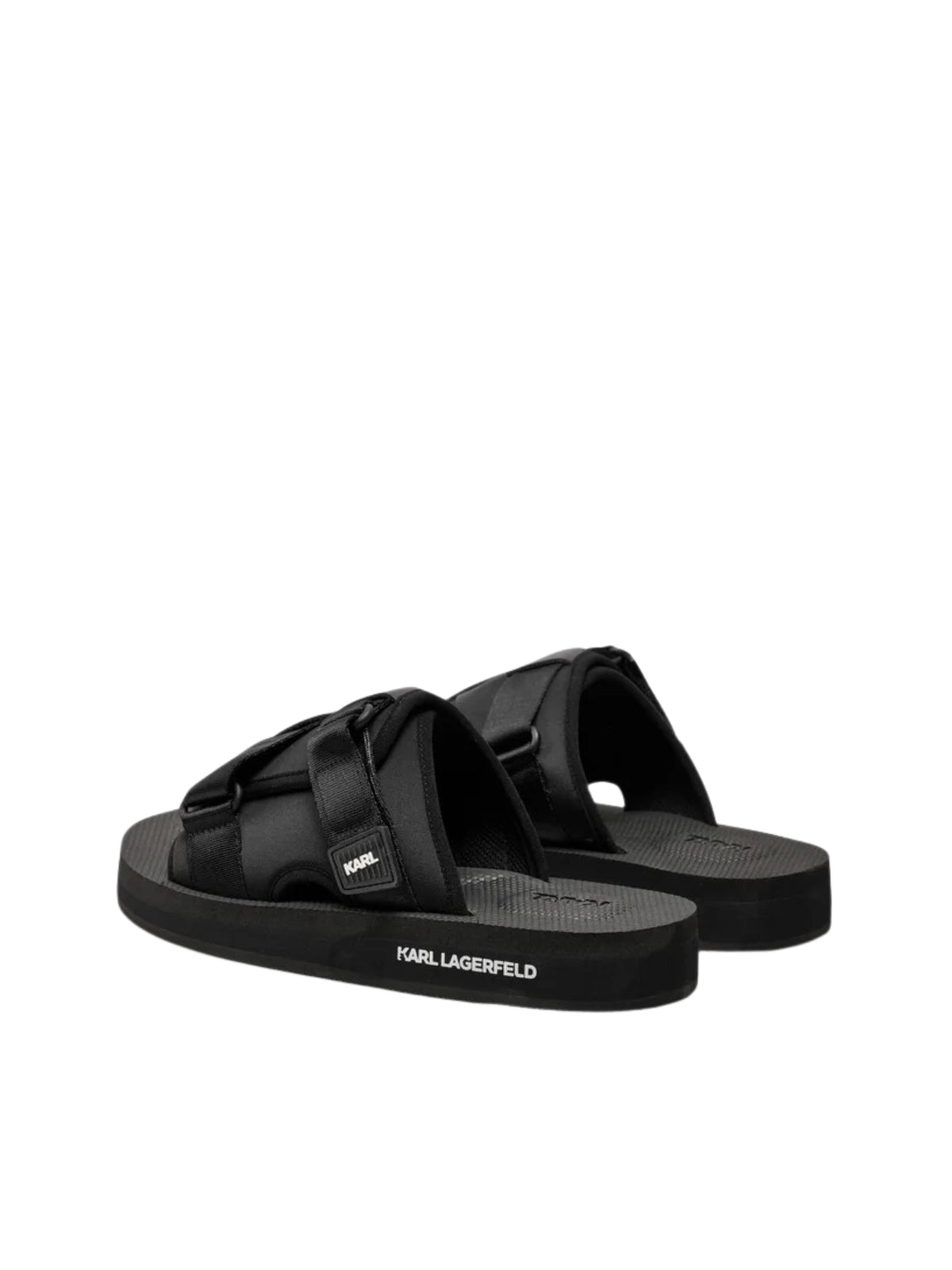 Karl Lagerfeld Slide Atlantic Cross Web Black