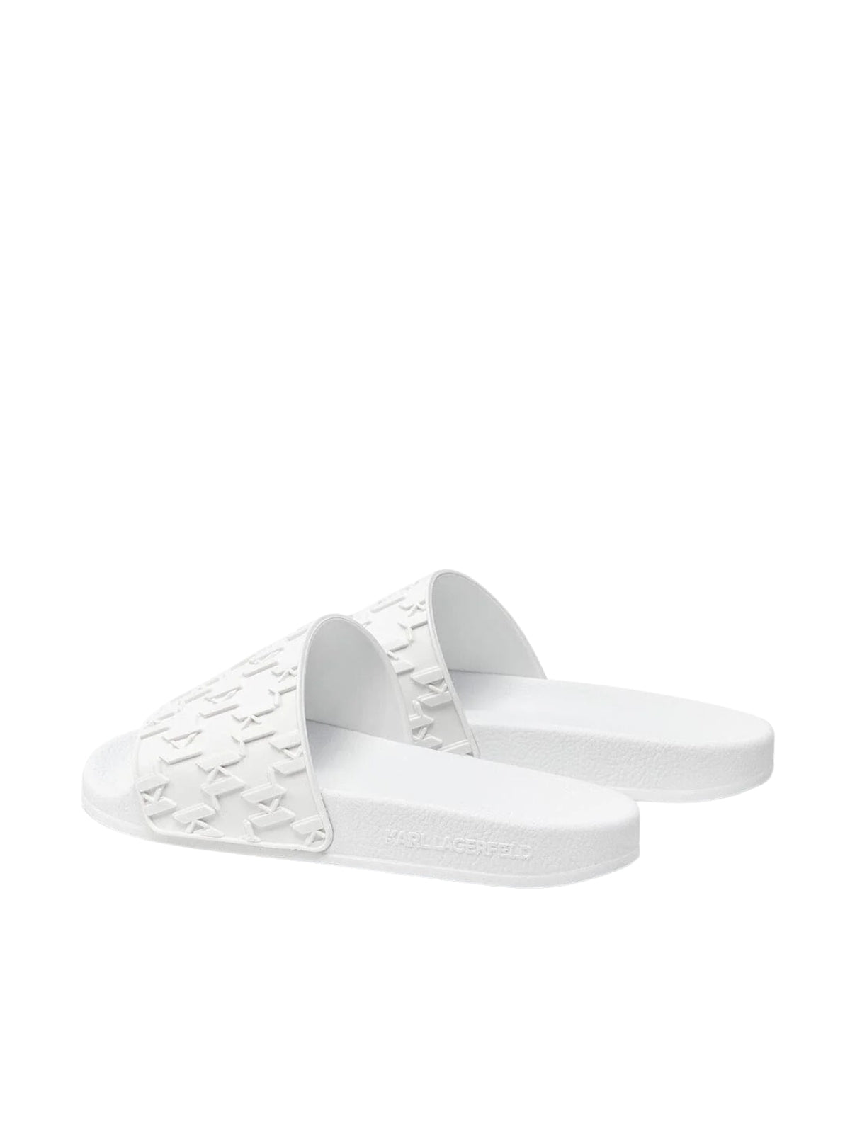 Karl Lagerfeld Slide Monogram White