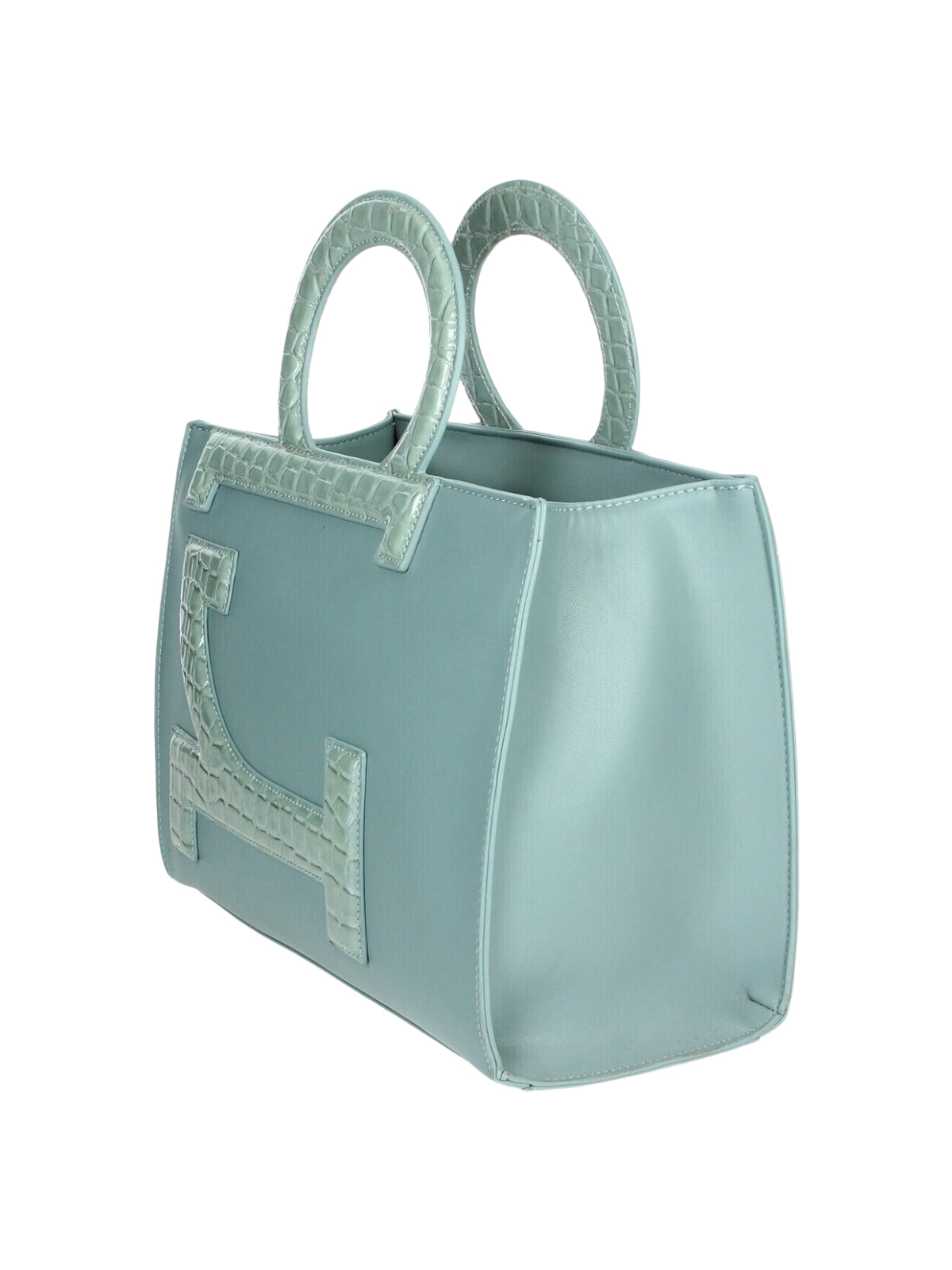 Roccobarocco Bag Tote Small Iconic Rb Celeste