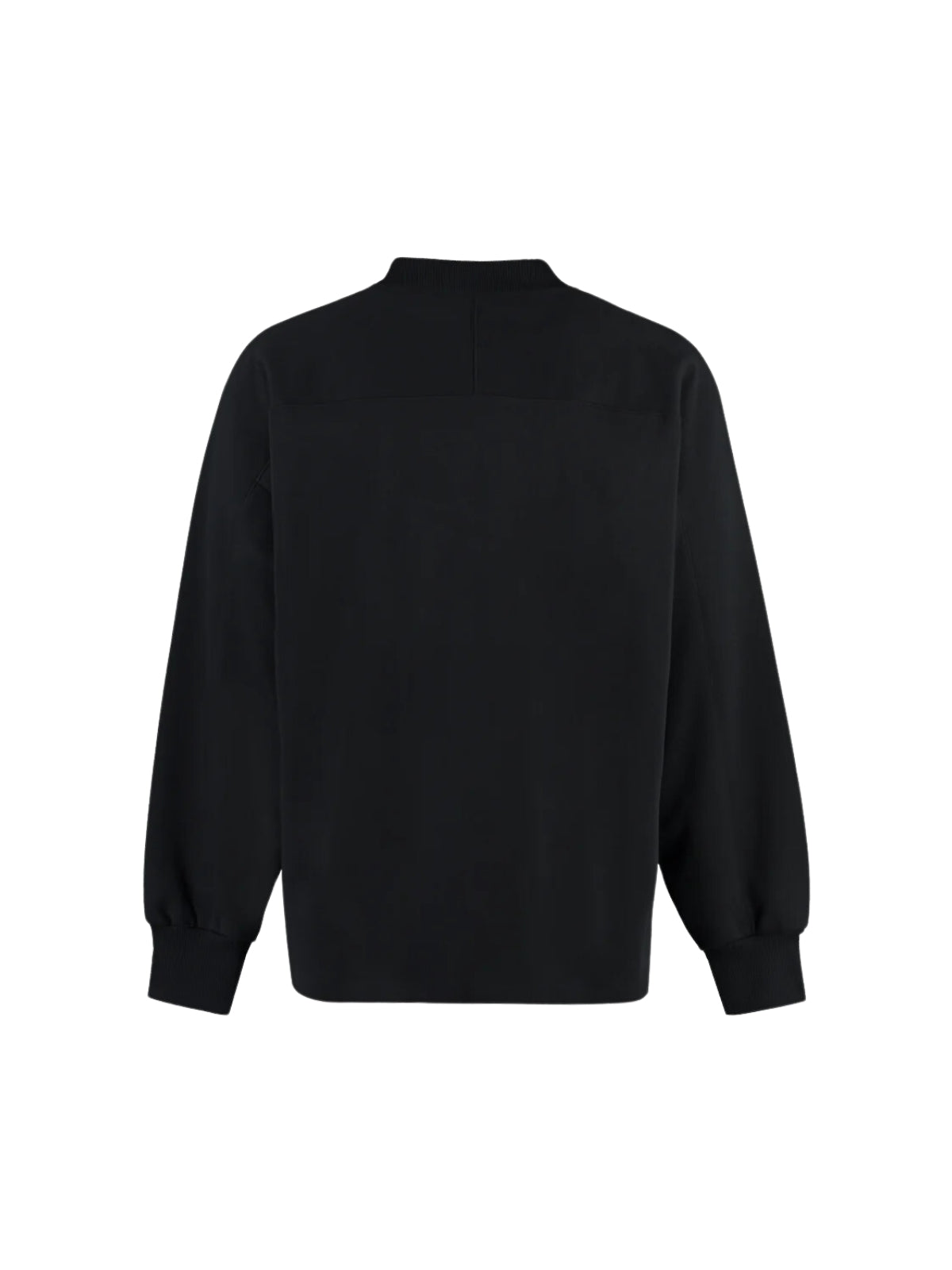 Y-3 T-Shirt L/S Zip Side Logo Black