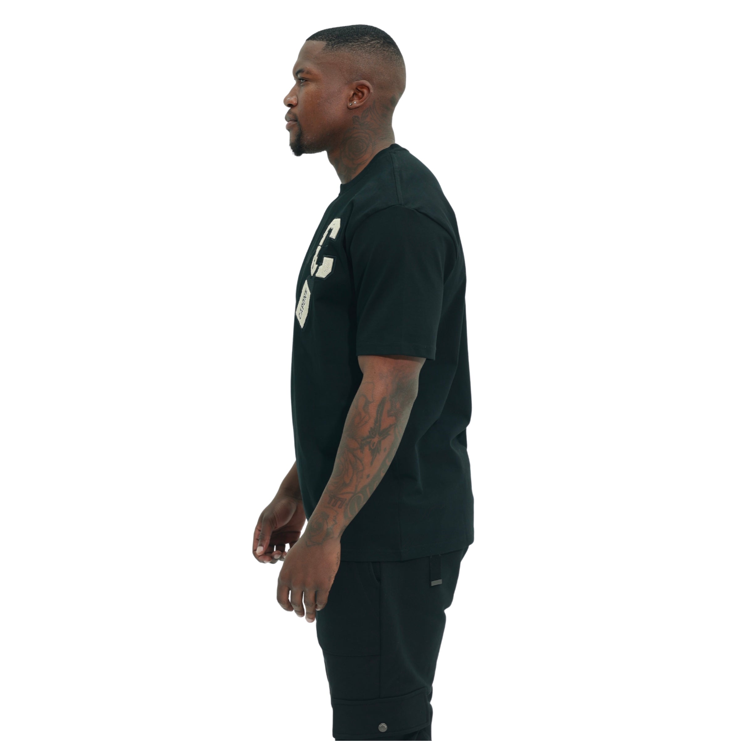 Capone T-Shirt C Logo Black