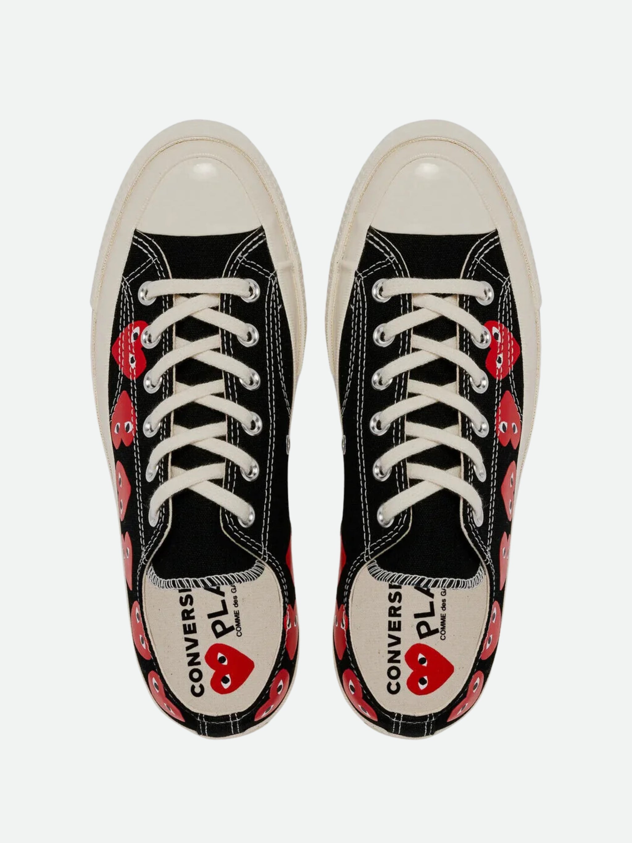 Comme Des Cargons Sneaker Ladies X Converse Play Hearts Black